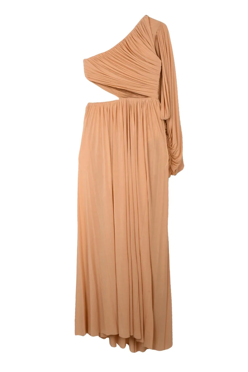 One-Shoulder Dress - Old Rose