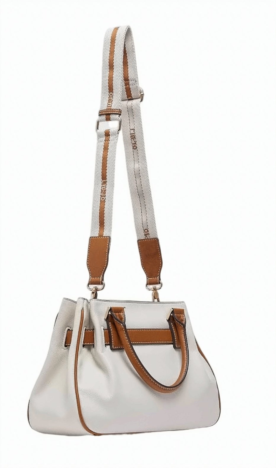Two Tone Buckle Handbag