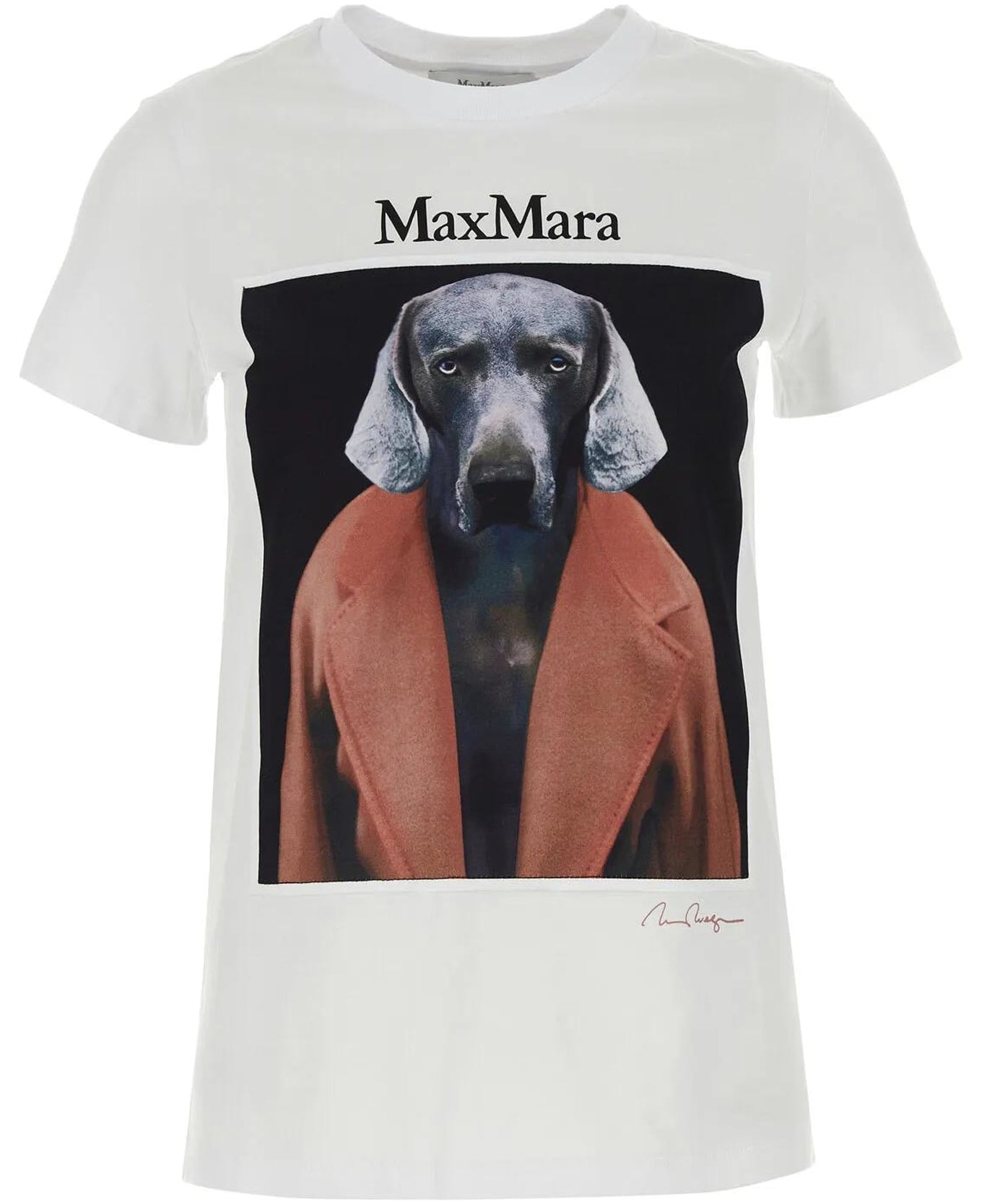 Graphic Print Short-Sleeve T-Shirt with Dog Motif