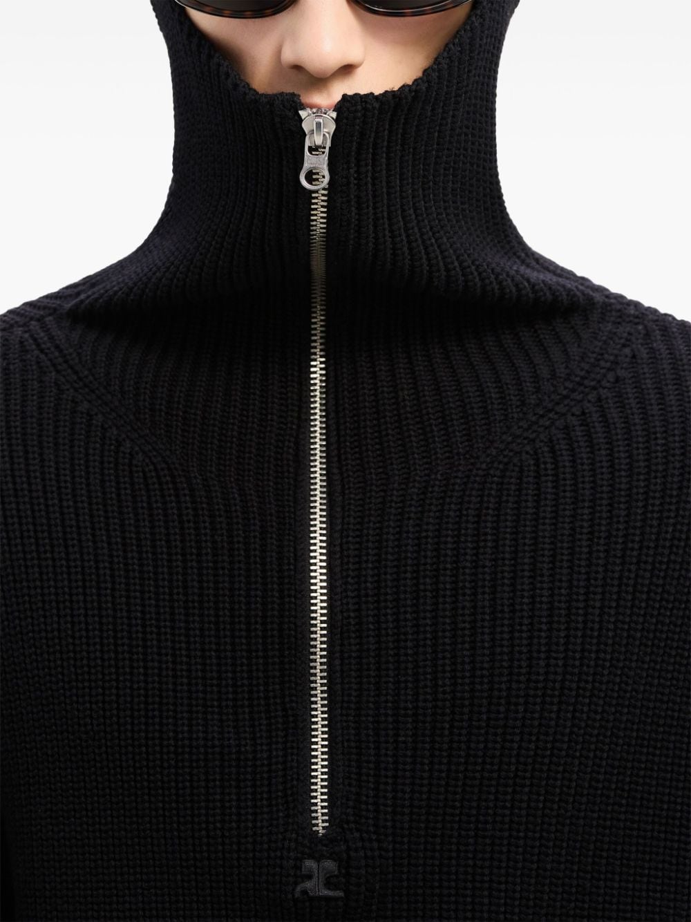 Fine Ribbed Knit Sweater