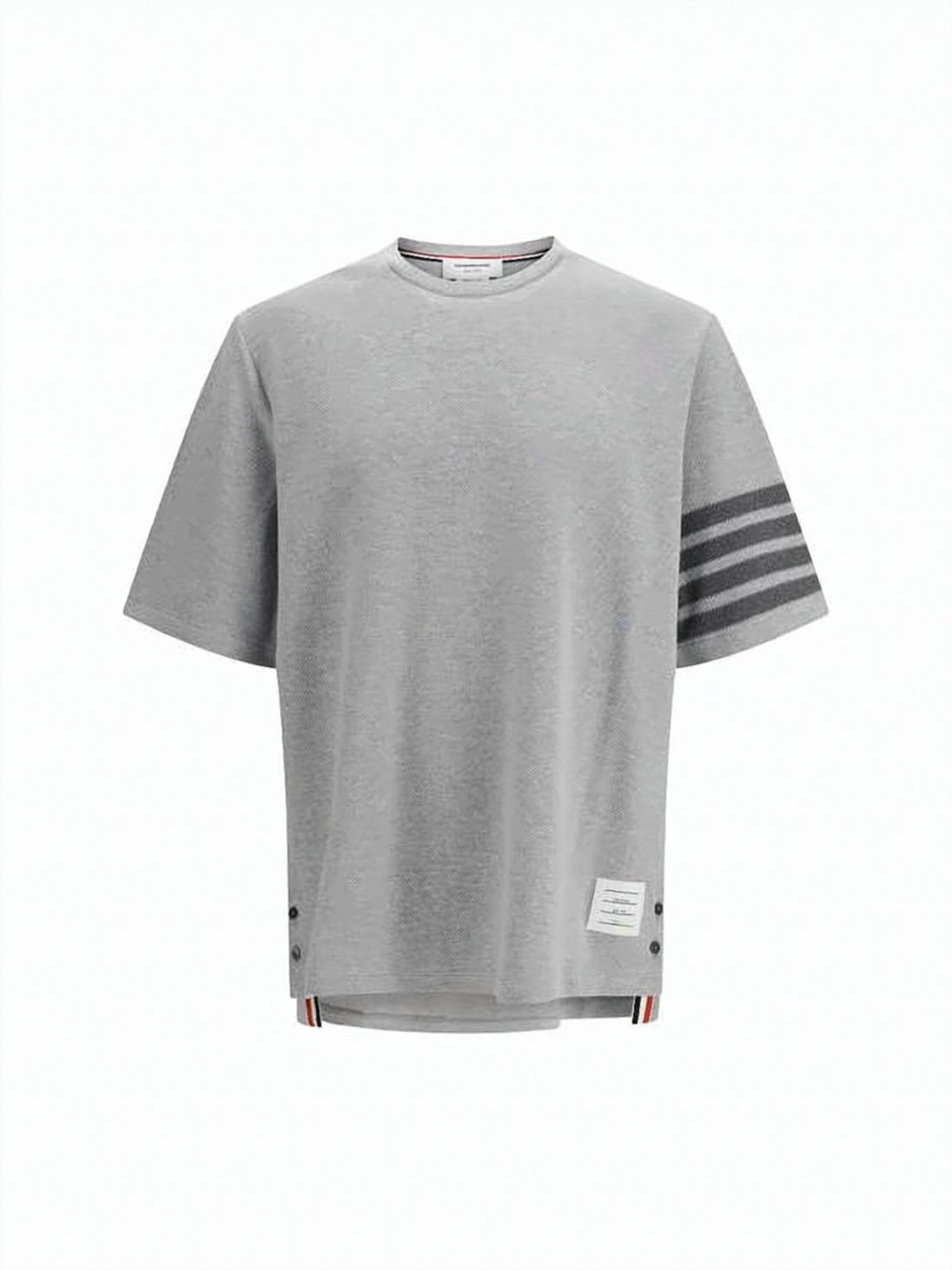 Textured Pique Short-Sleeve Top