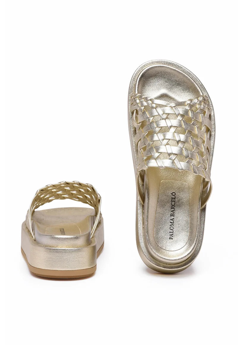 Wedge Mule - Beige