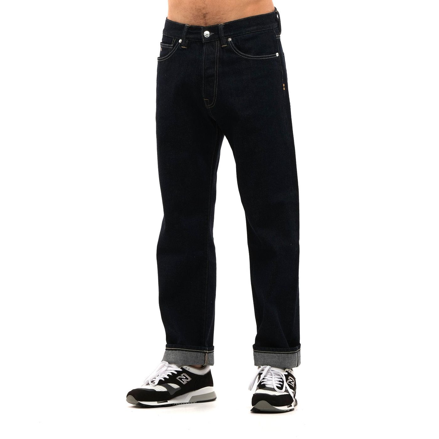 Navy Nathan Raw Jeans