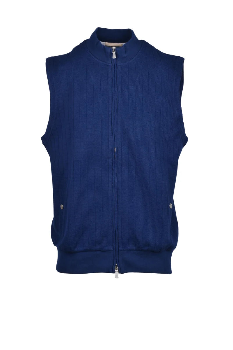 Cotton Vest - Blue