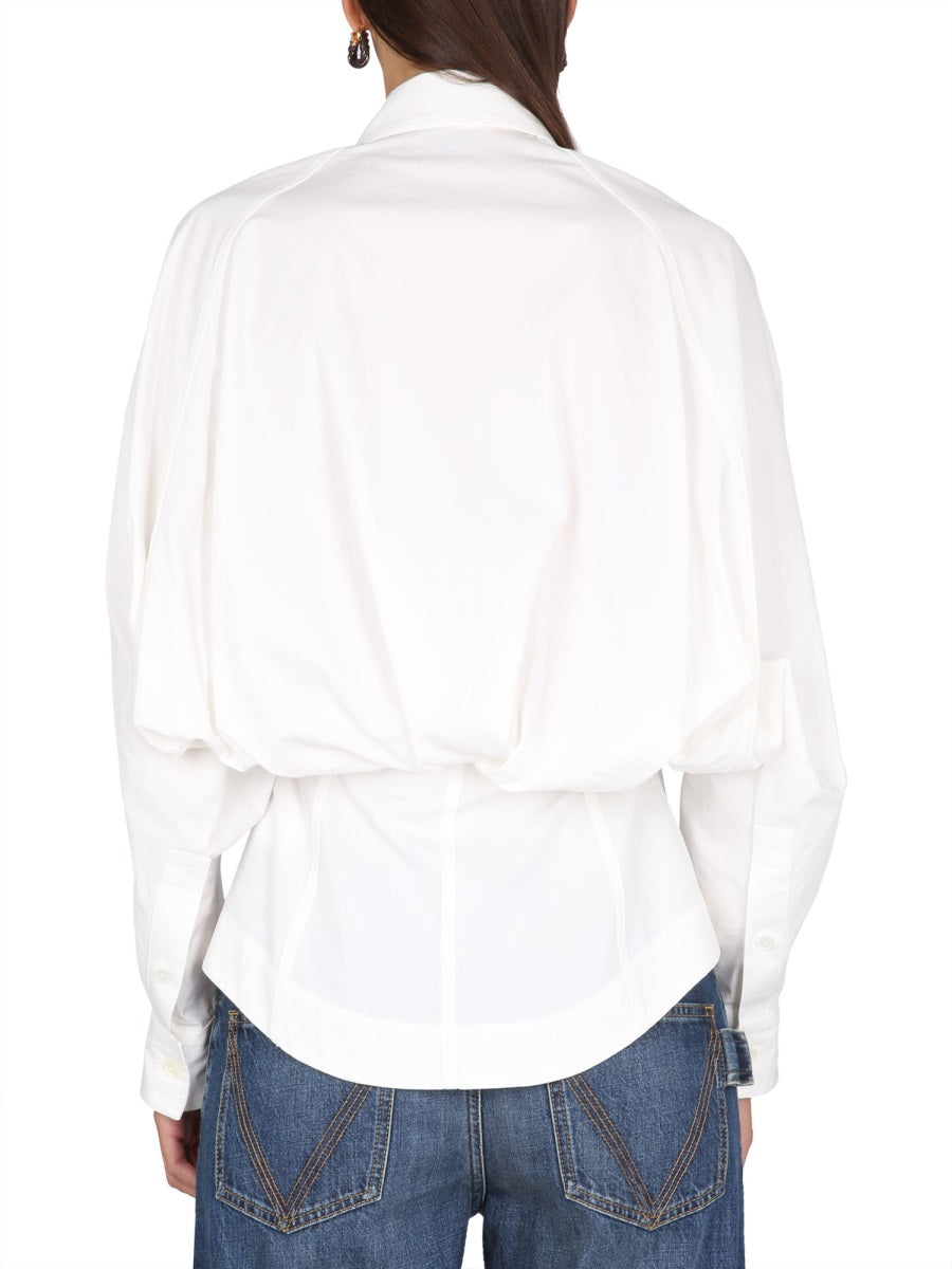 Tailored Button-Down Compact Shirt with Classic Collar