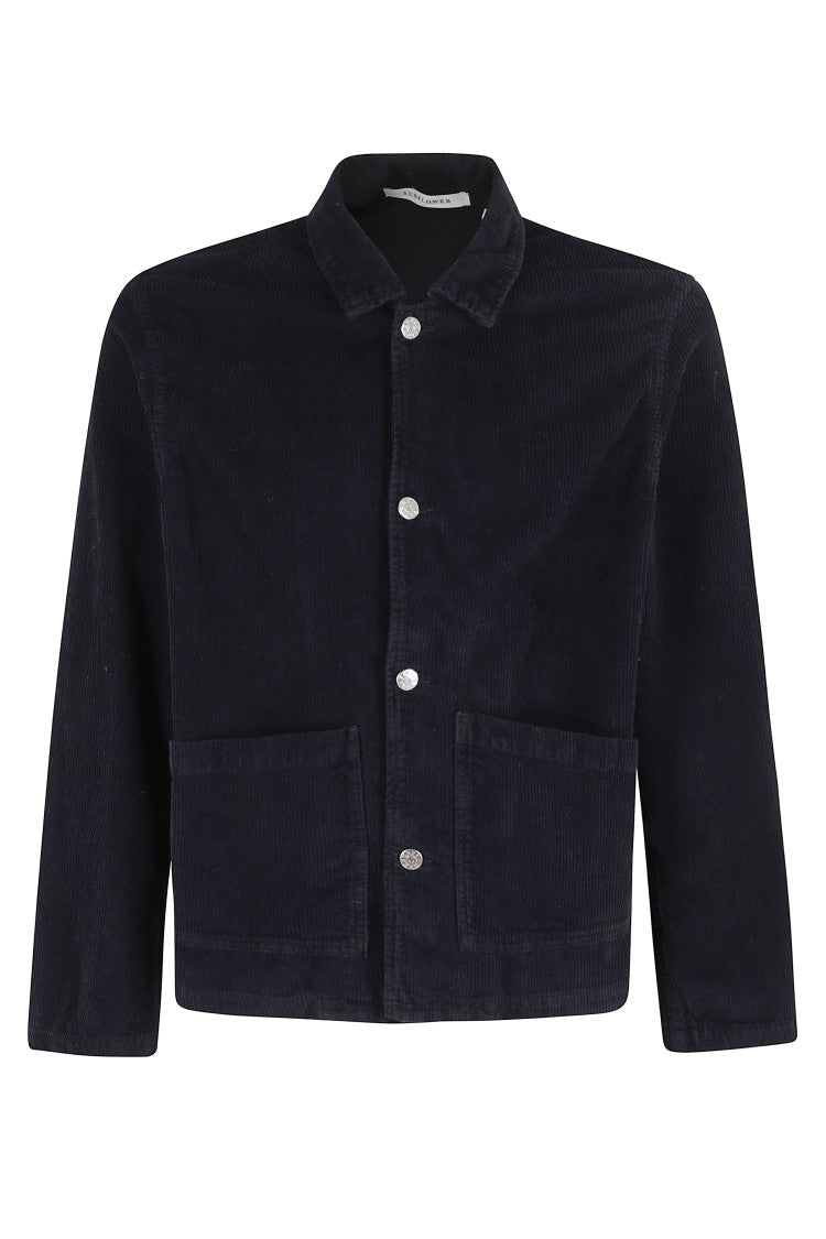 Ribbed Knit Worker Jacket