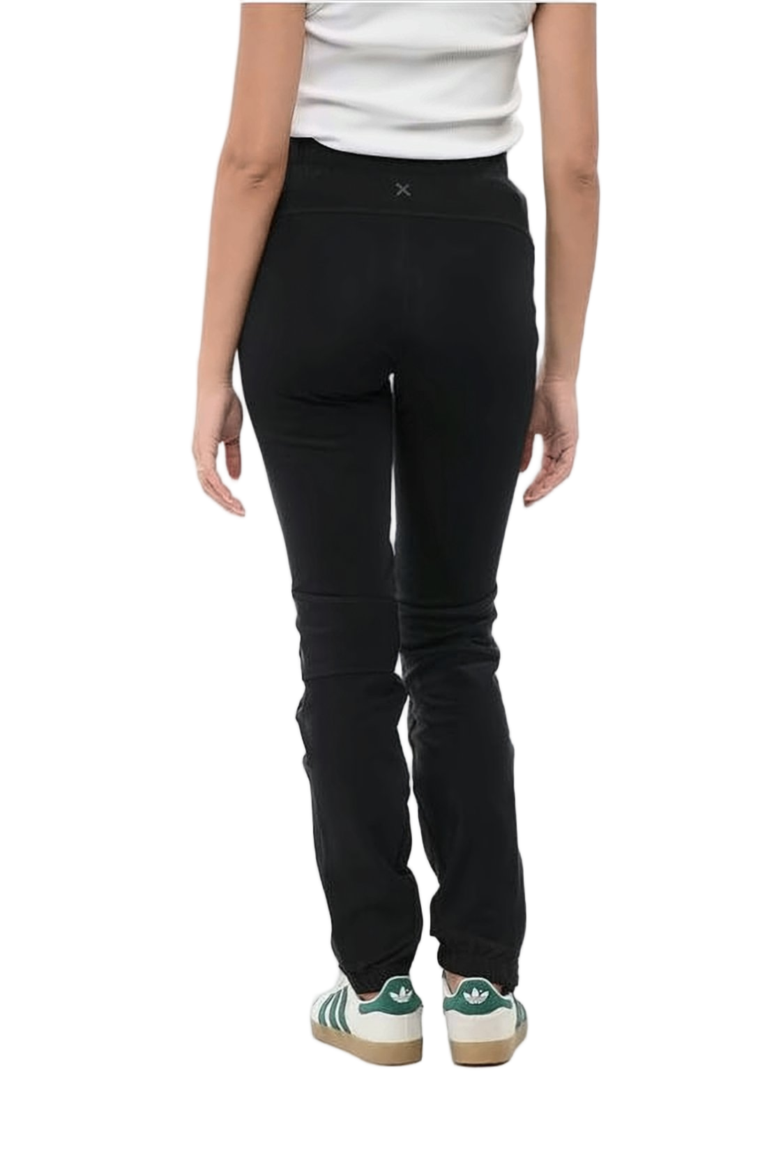 Montura Straight Pants with Contrasting Textured Panels