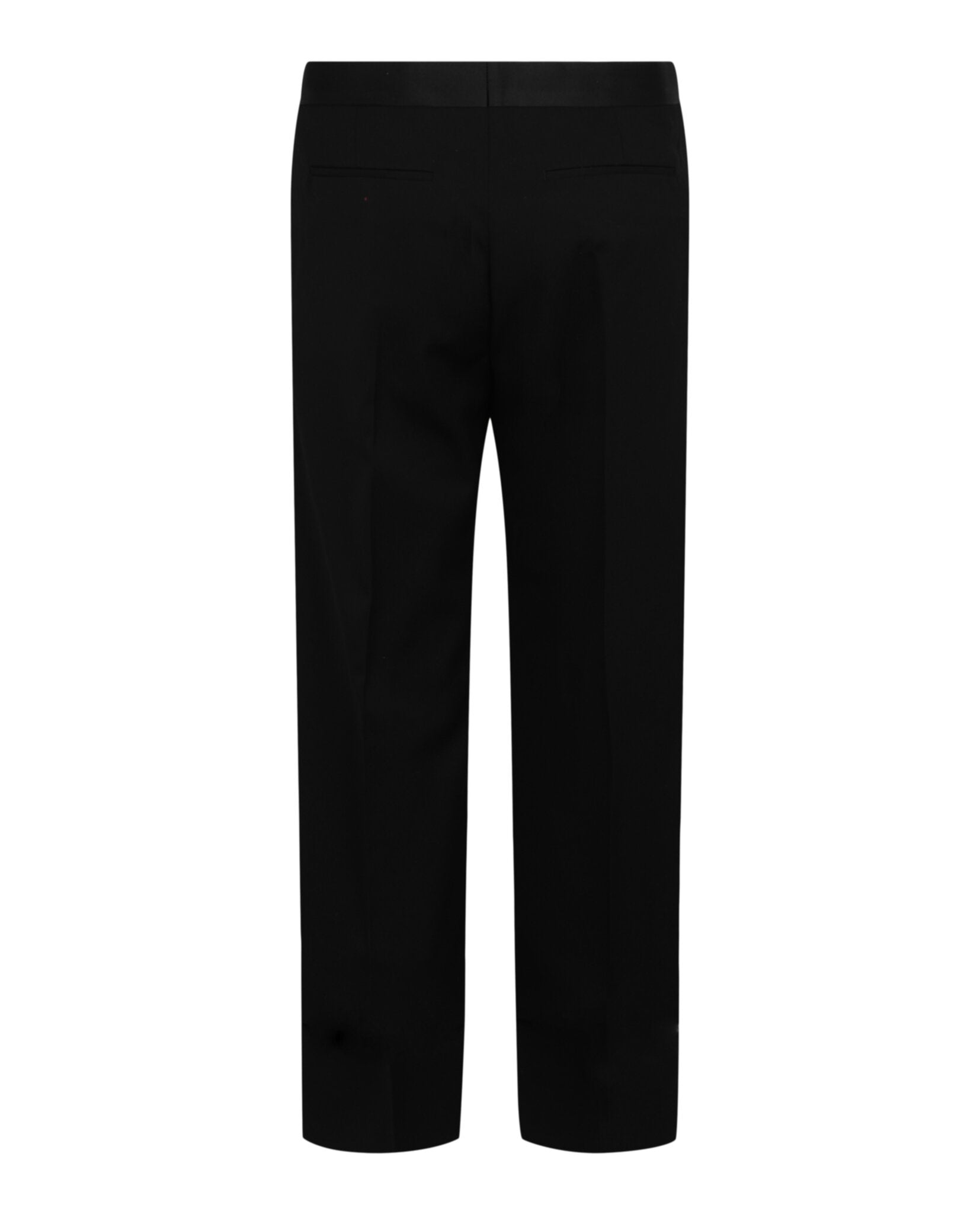 Tailored Pants With Satin Piping
