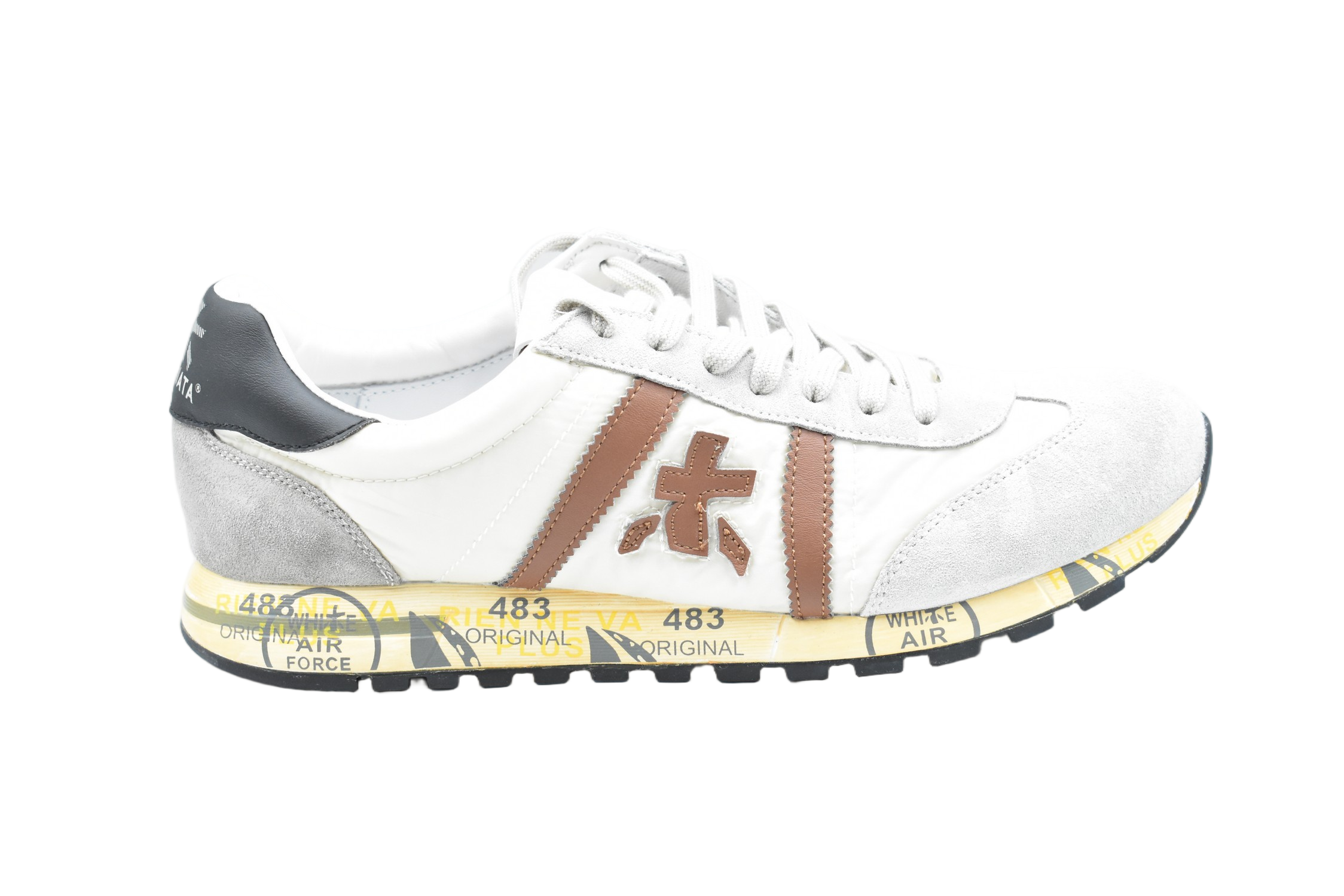 Hybrid Low-Top Sneakers With Suede Overlays And Iconic Branding