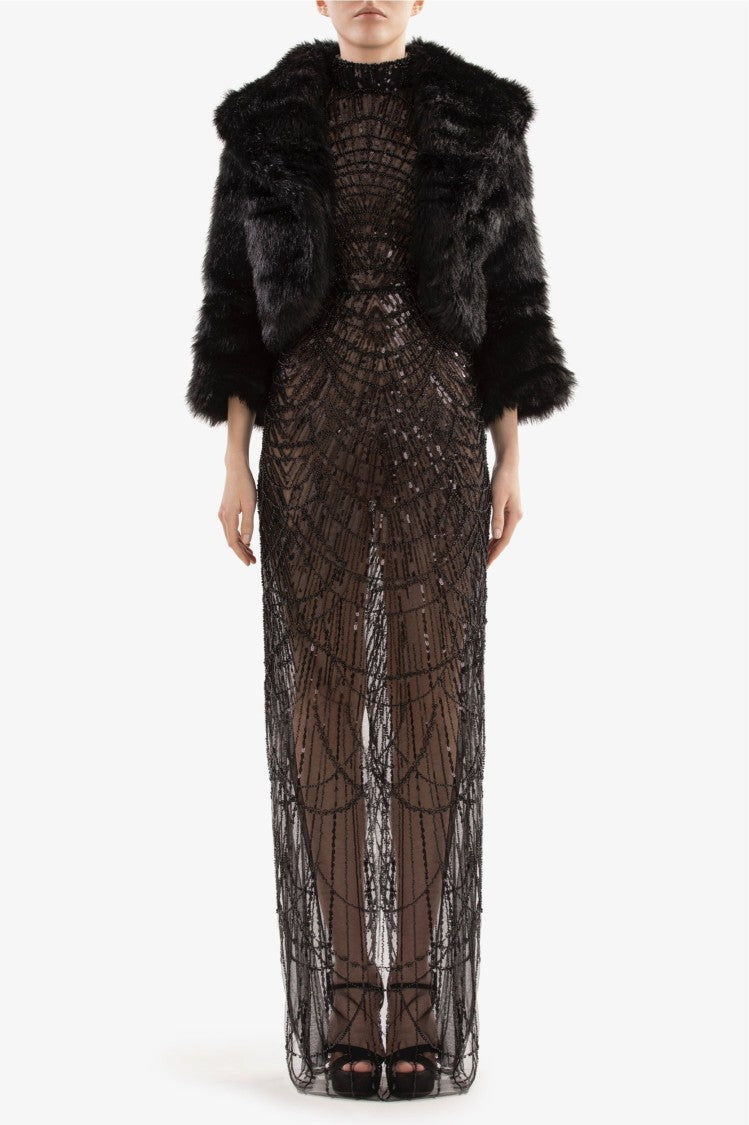 Long Beaded Dress