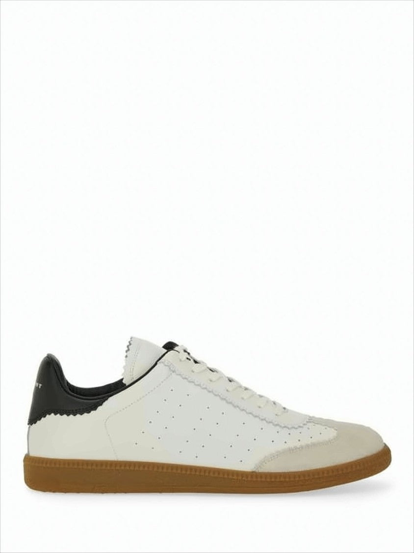 Low-Top Sneakers with Suede Accents