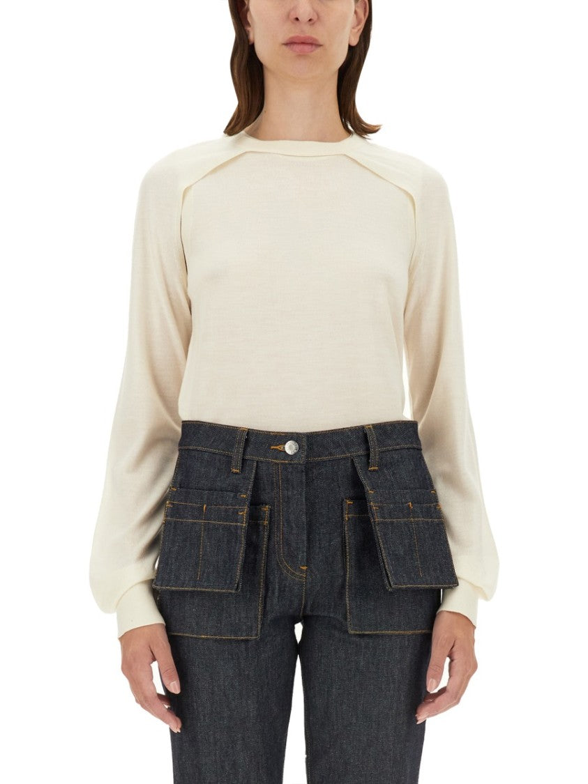 Relaxed-Fit Wool And Silk Blend Top
