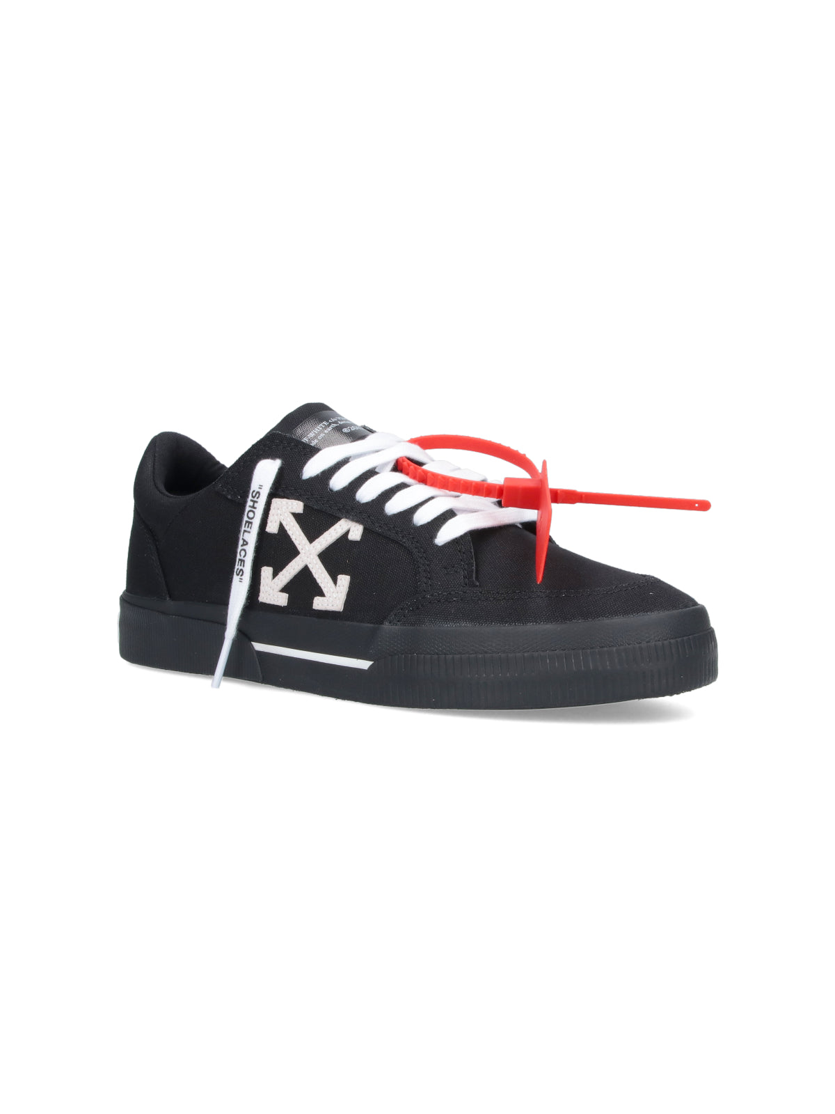 Black Arrow Logo Canvas Sneakers