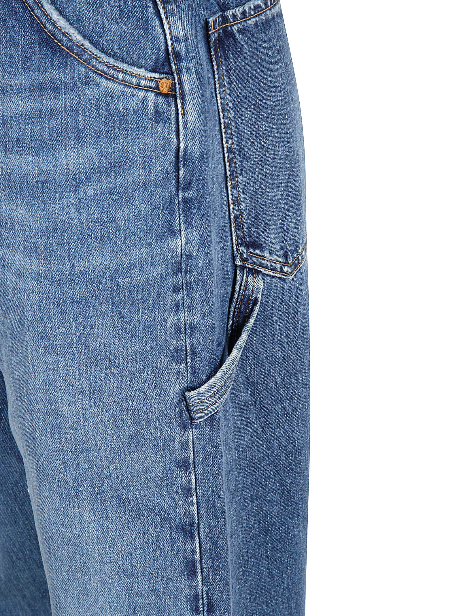 Mid-Rise Straight Leg Jeans