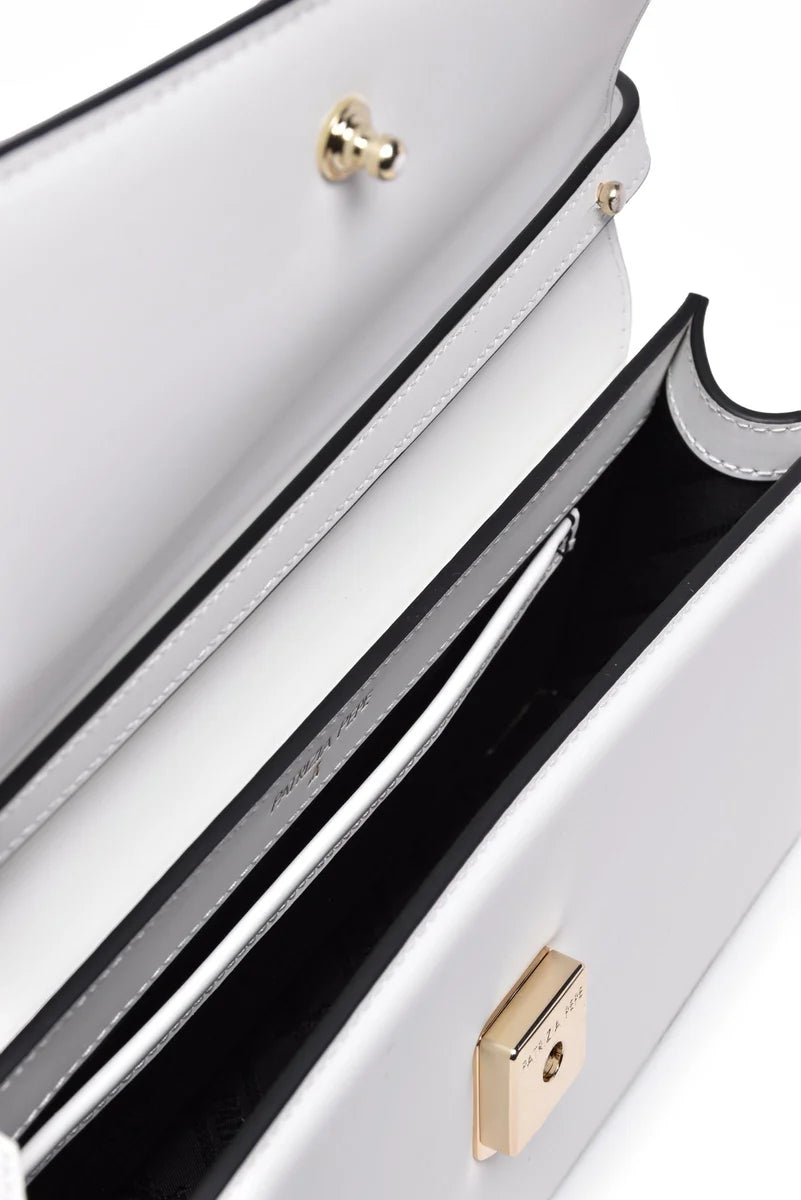 Baguette Shoulder Bag Leather - White