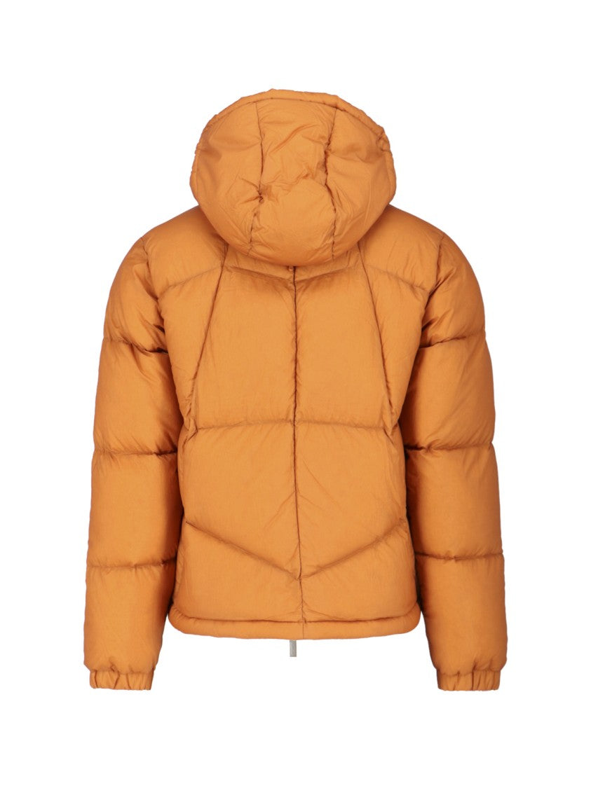 Classic Orange Casual Jacket With High Collar