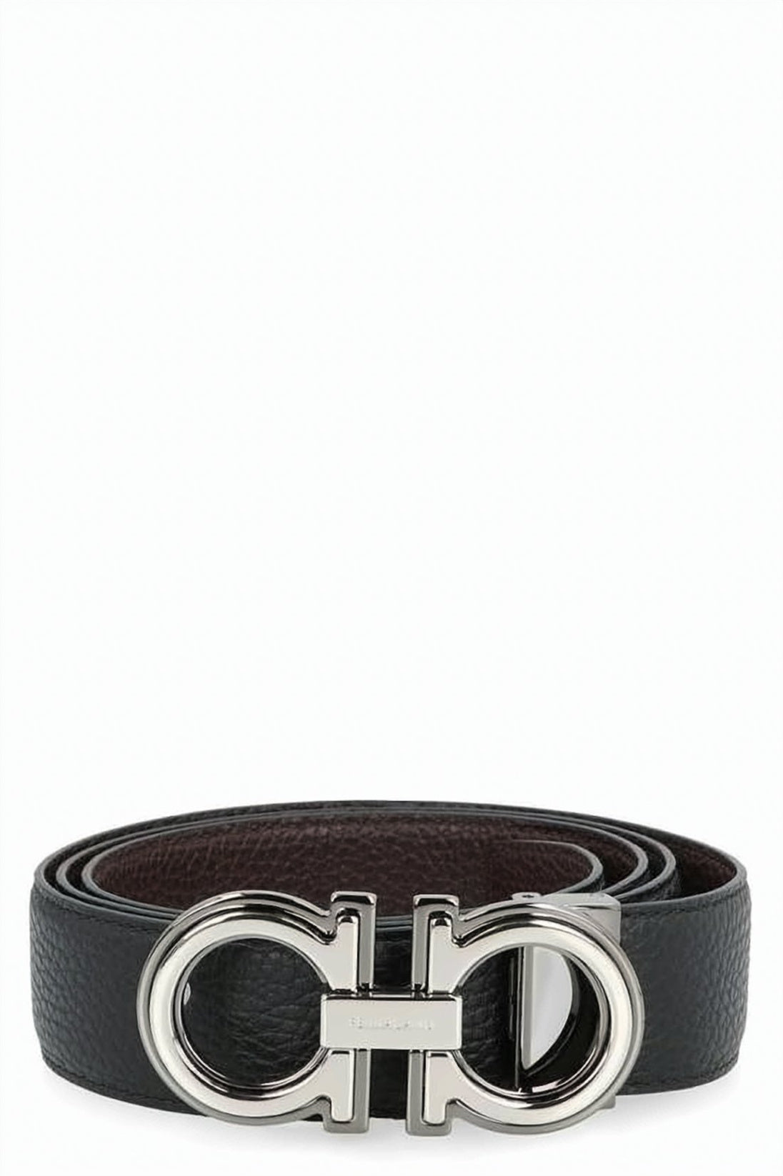 Textured Calf Leather Reversible Belt