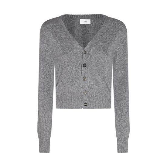 Finely Knit Cashmere Cardigan with V-Neckline