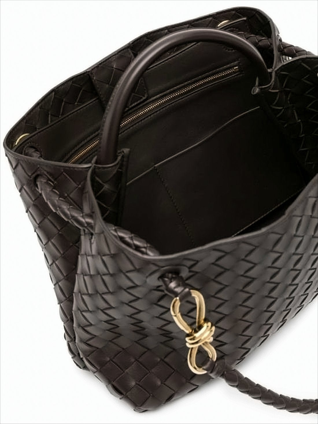 Woven Calf Leather Tote Bag