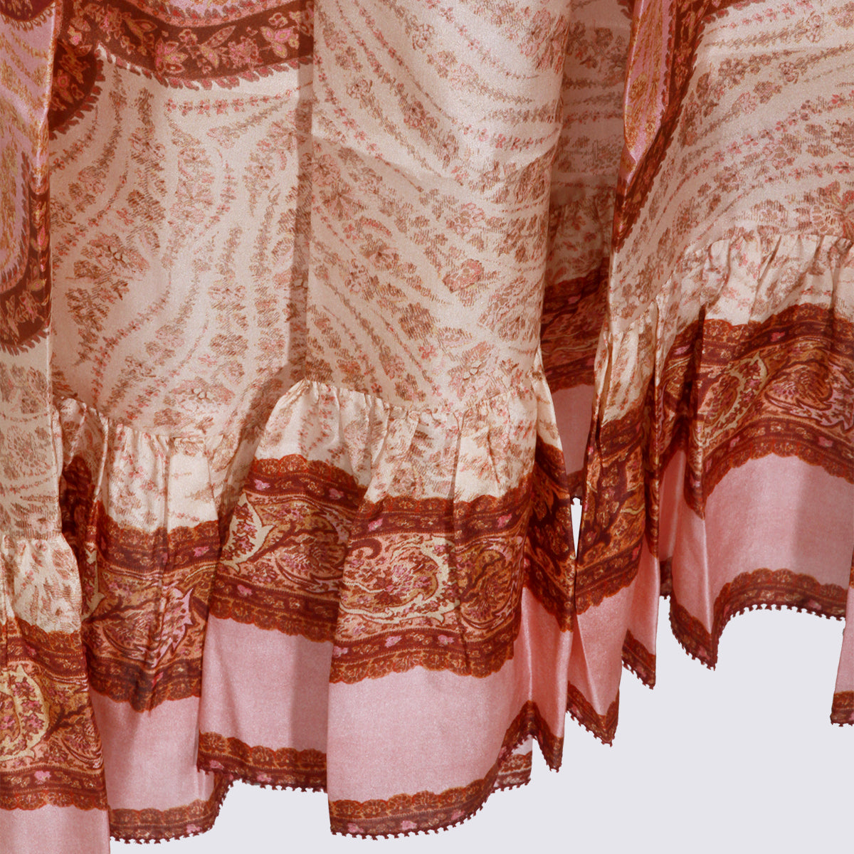 Burgundy Silk Skirt