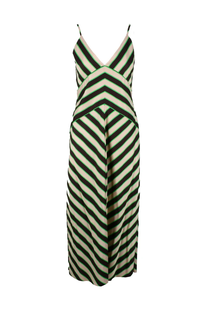 Long Dress - Beige/Black