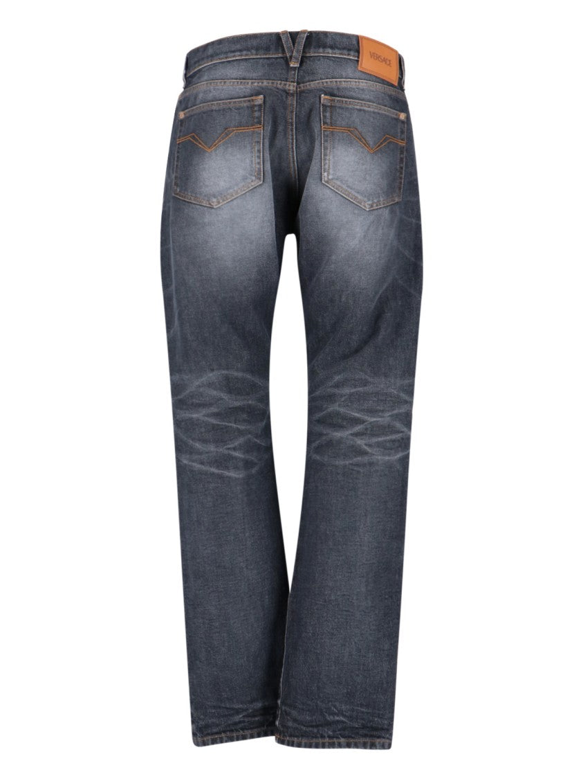 "Medusa Biggie" Jeans Blue