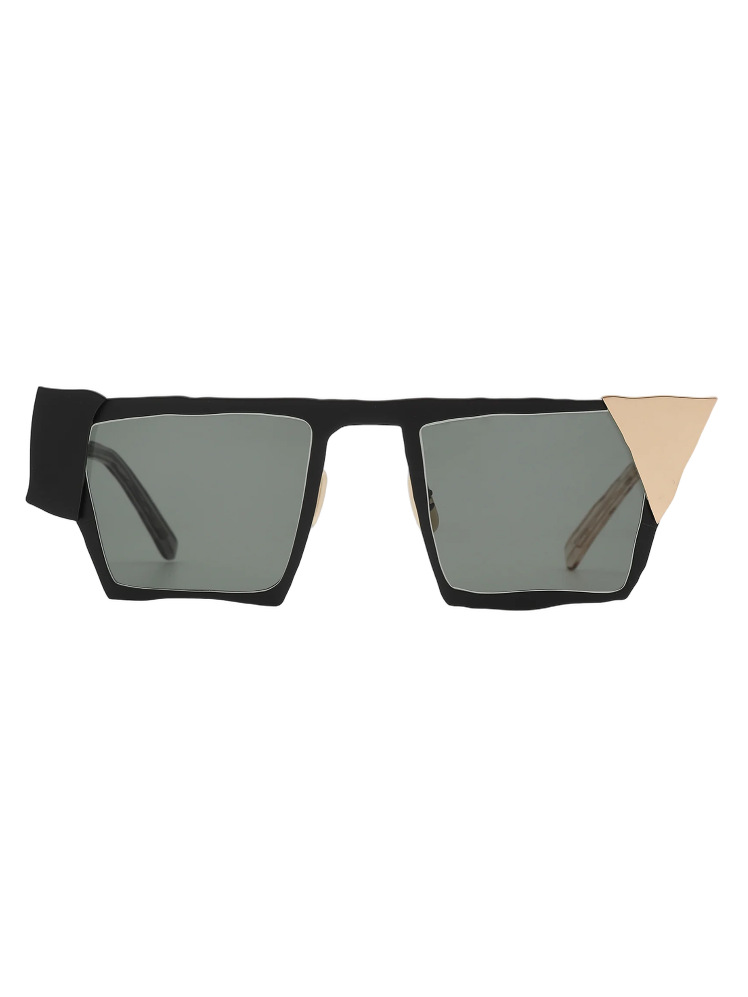 Geometric Black Titanium Sunglasses