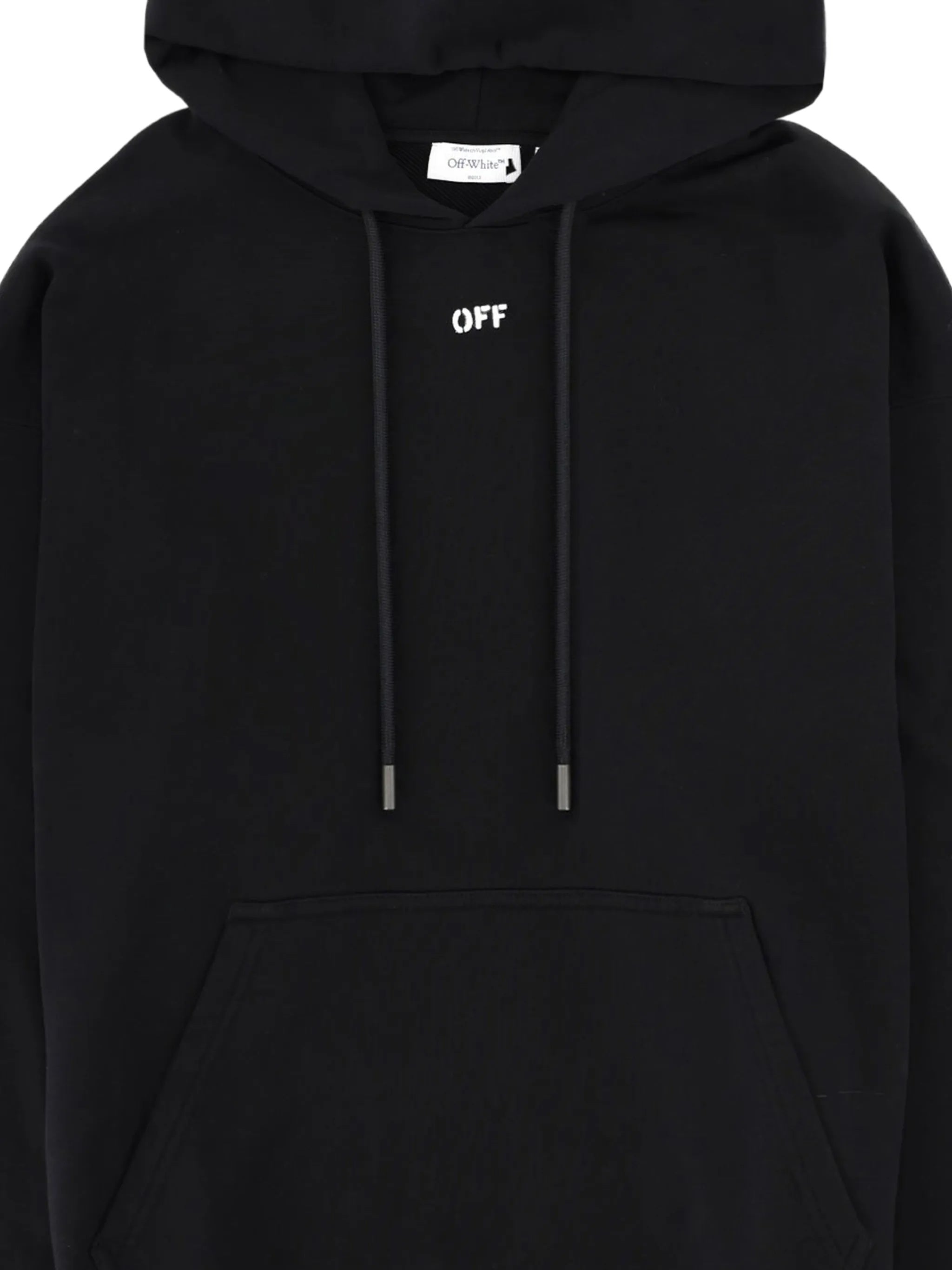 Black 3D Arrow Spray Cotton Hoodie