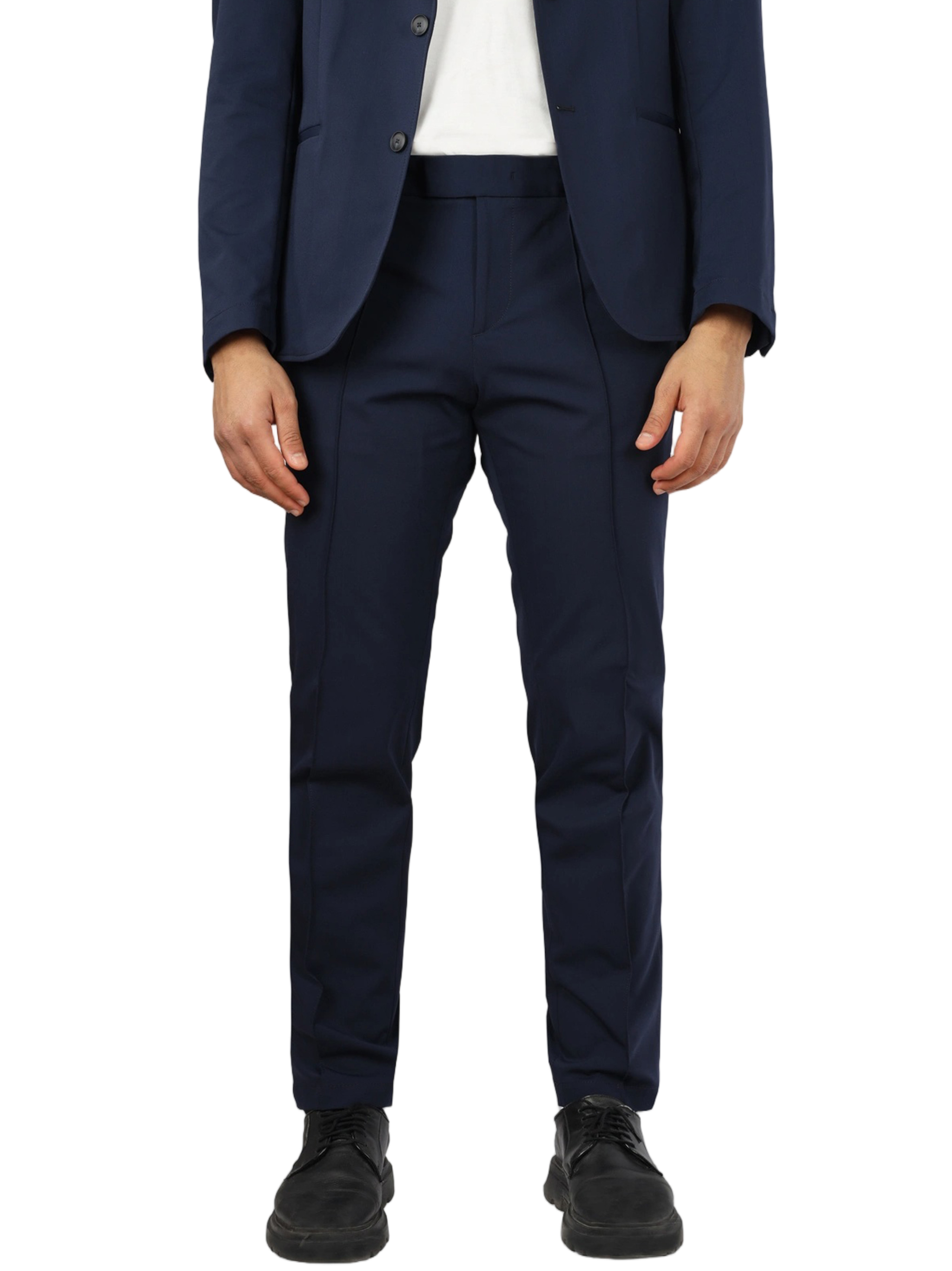 Blue Tailored Slim Two-Piece Polyamide Suit