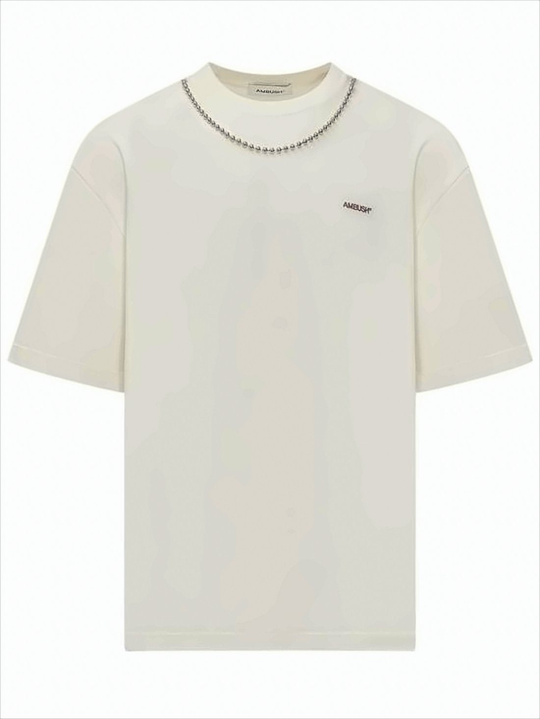 Boxy-Fit Short-Sleeved T-Shirt with Chain Detail