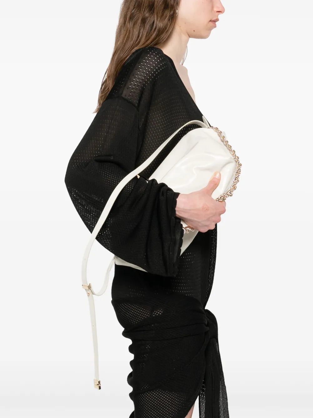 Structured Handbag With Detachable Shoulder Strap
