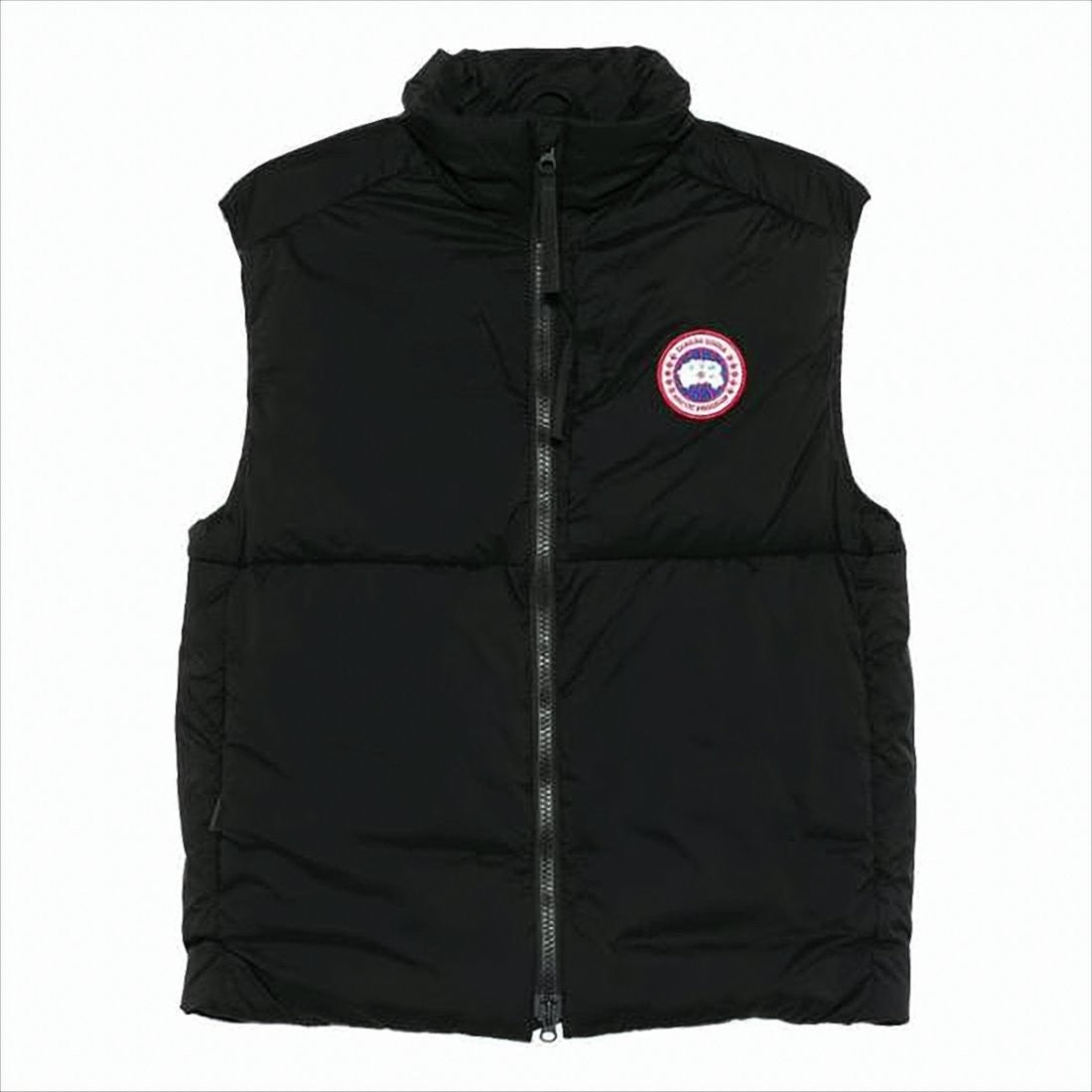 Padded High Collar Vest with Zipper Closure
