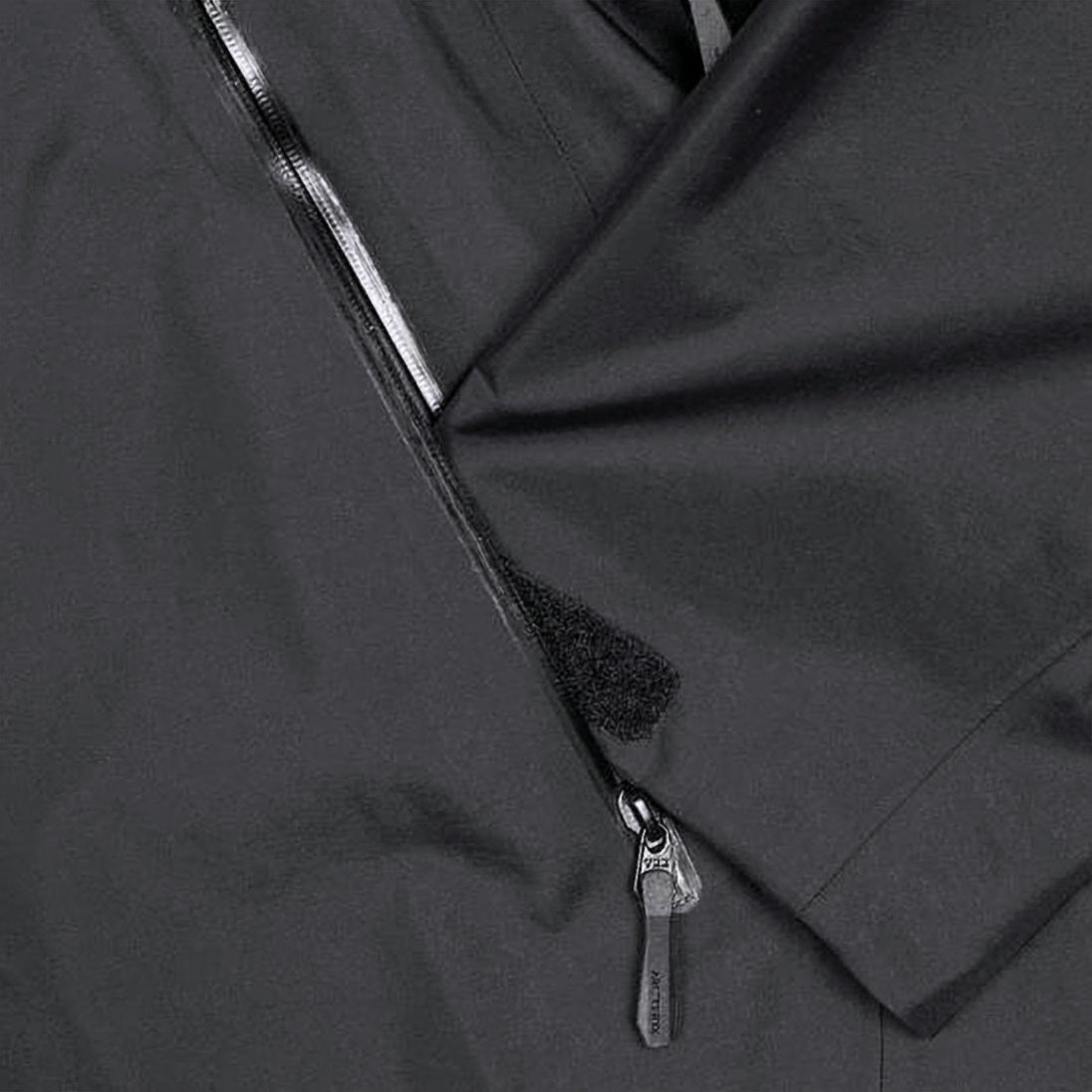 Minimalist Black Jacket with Water-Resistant Finish