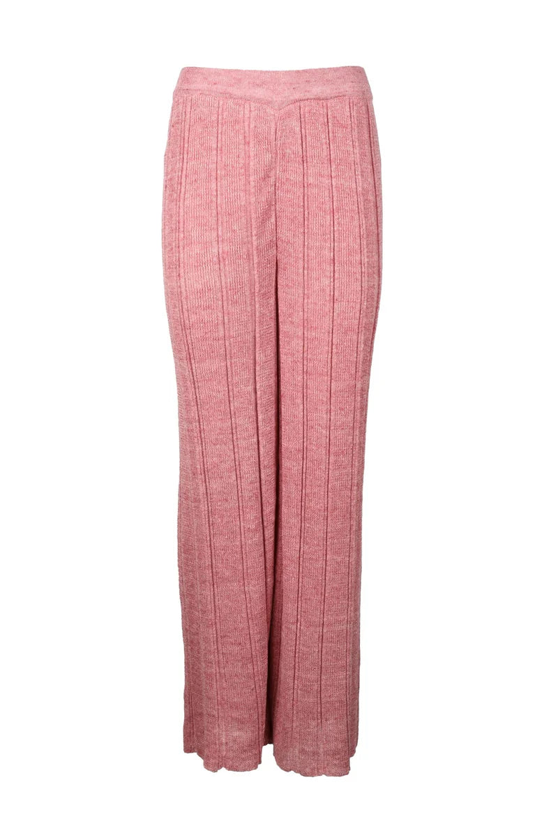 Wide-Leg Linen Cotton Trousers
