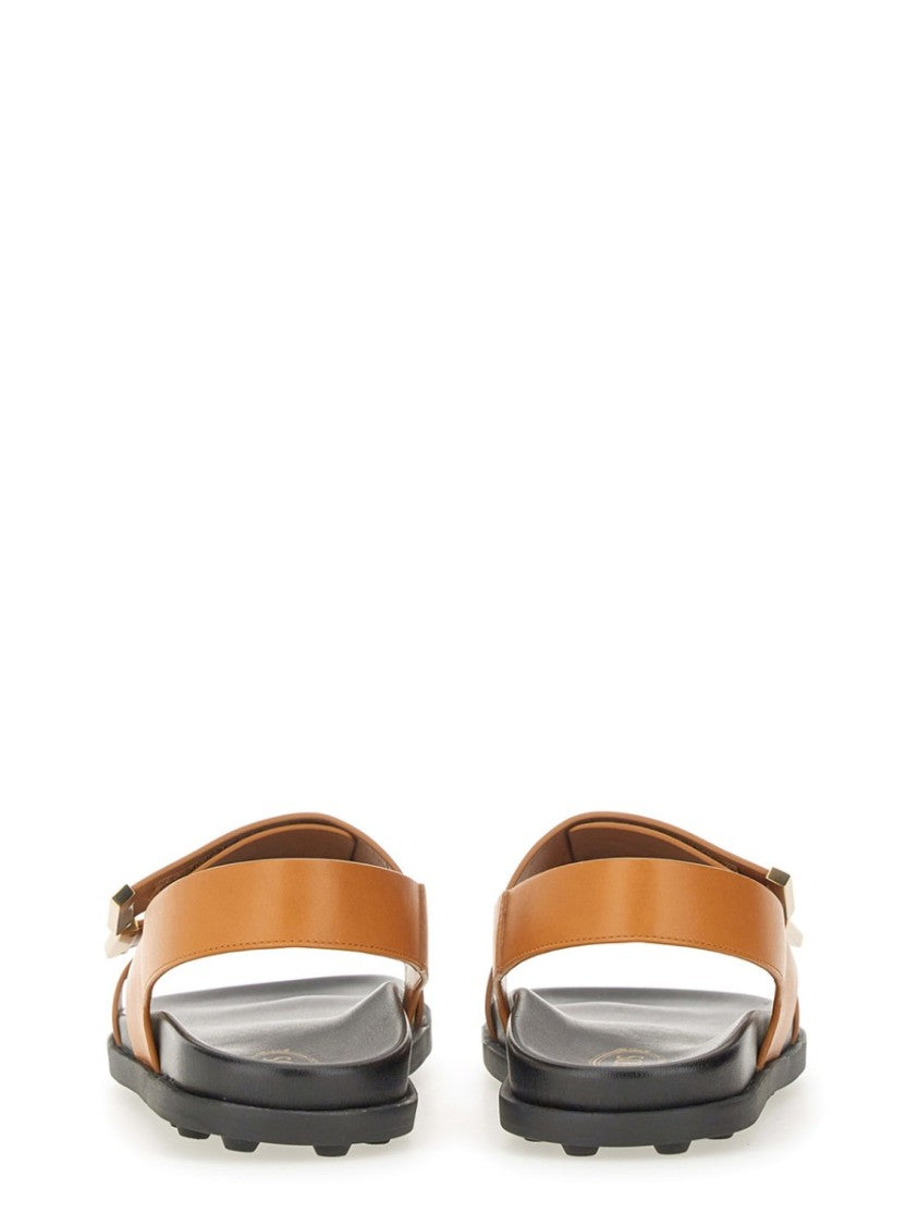Brown Calfskin Sandals