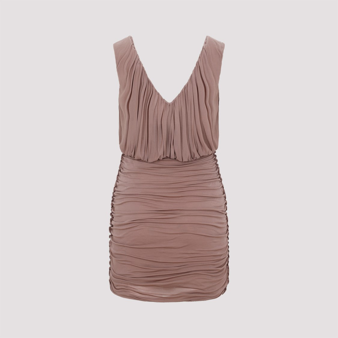 Pure Pink Cupro Mini Dress