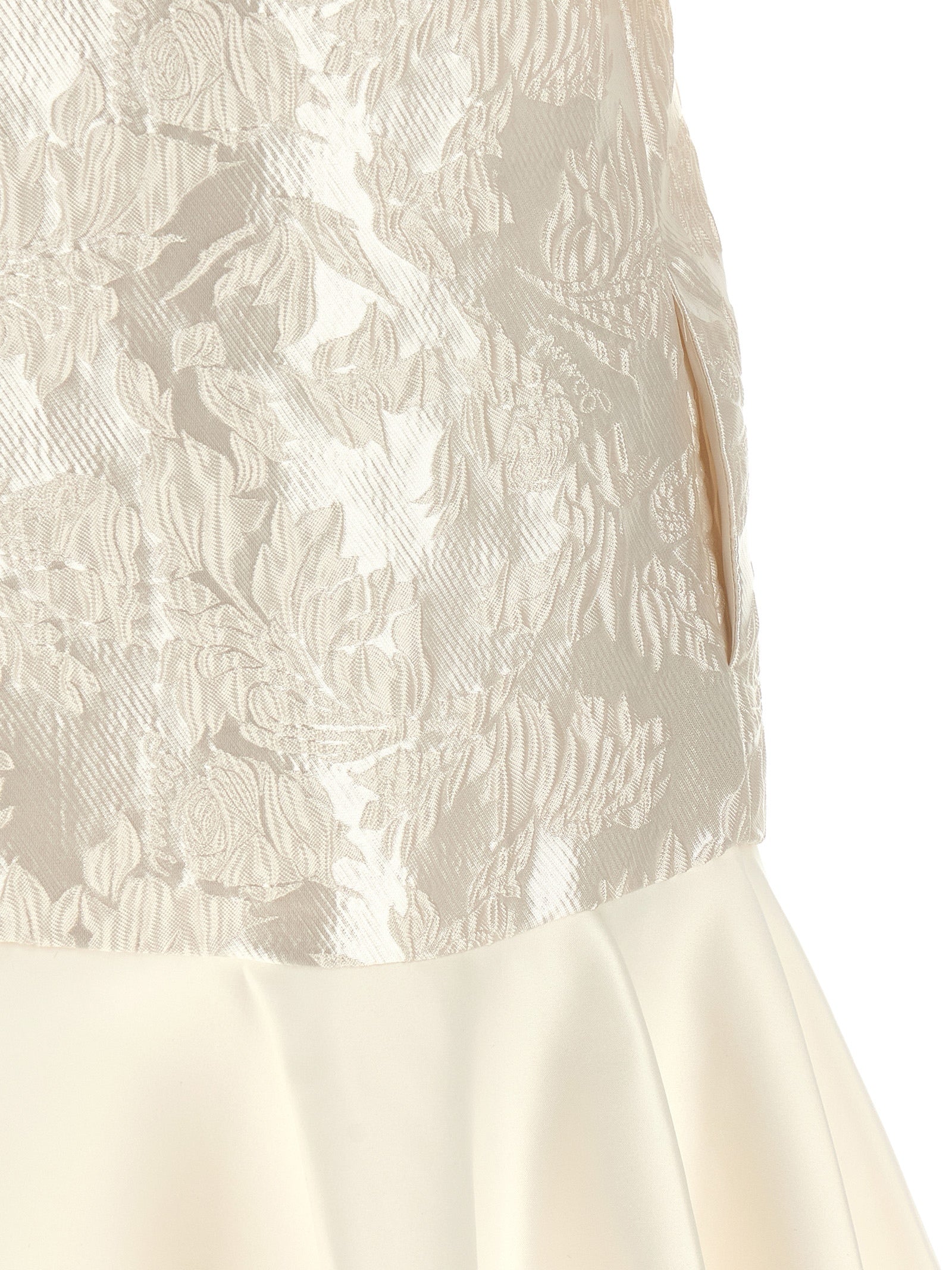 'Satin Cloque' Mini Dress