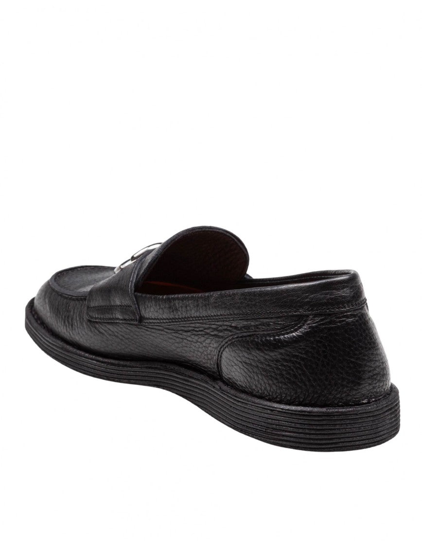 Black Soft Leather Loafers