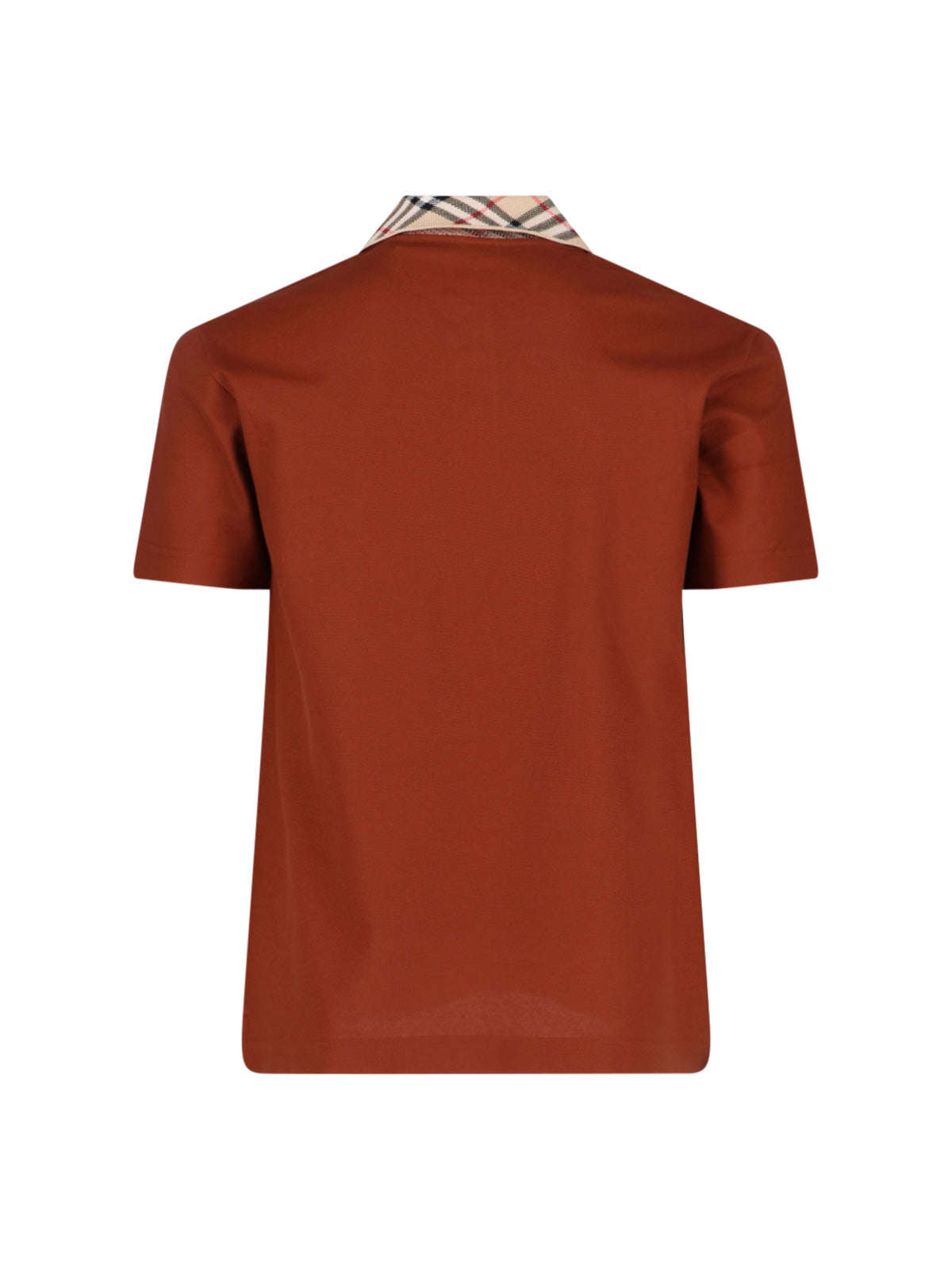 'Check' Polo – Brown