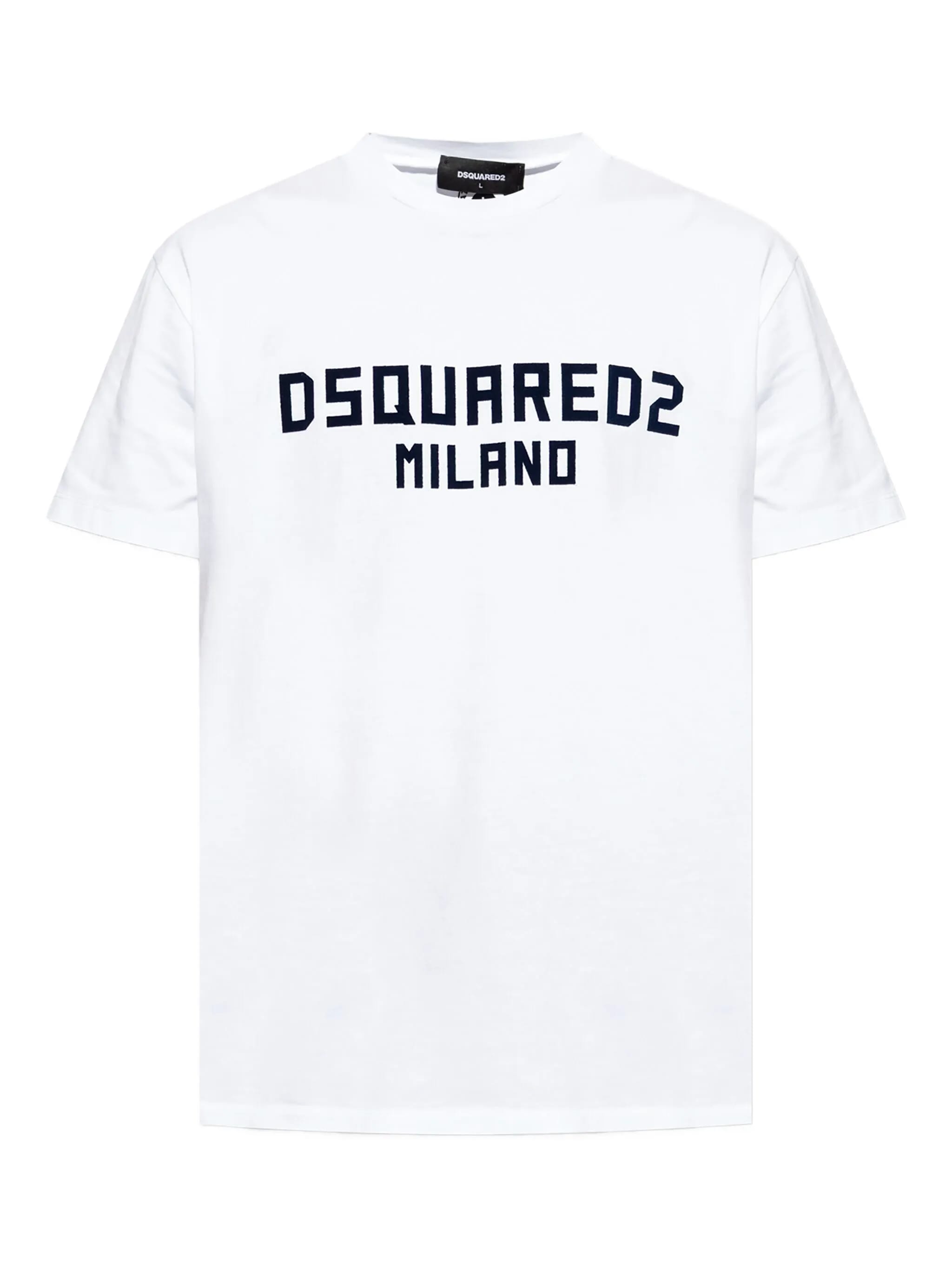 Cool Fit White Navy Logo T-Shirt