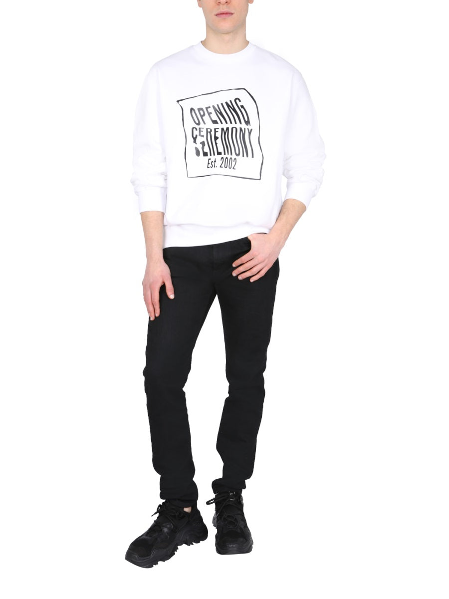 Relaxed Fit Crew Neck Sweatshirt