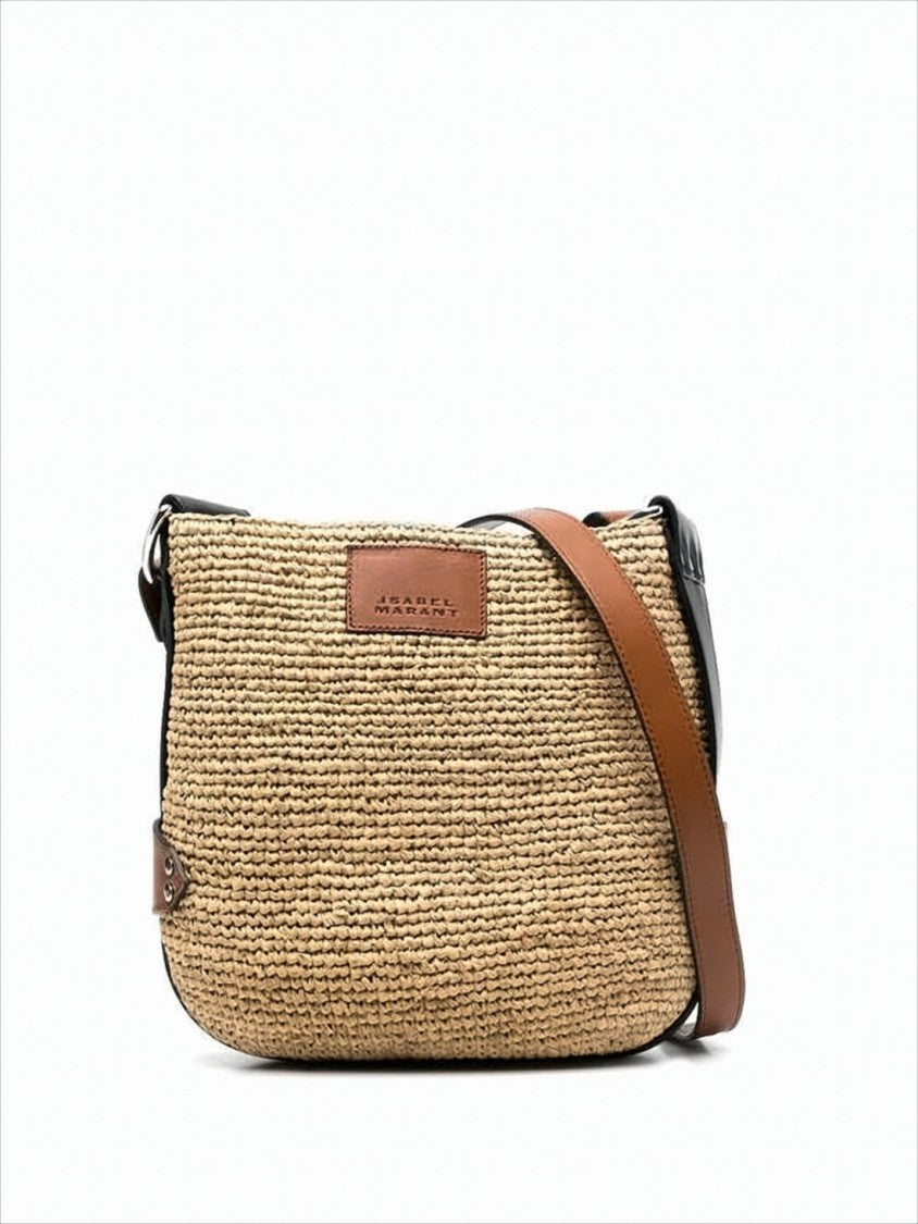 Woven Raffia Crossbody Bag