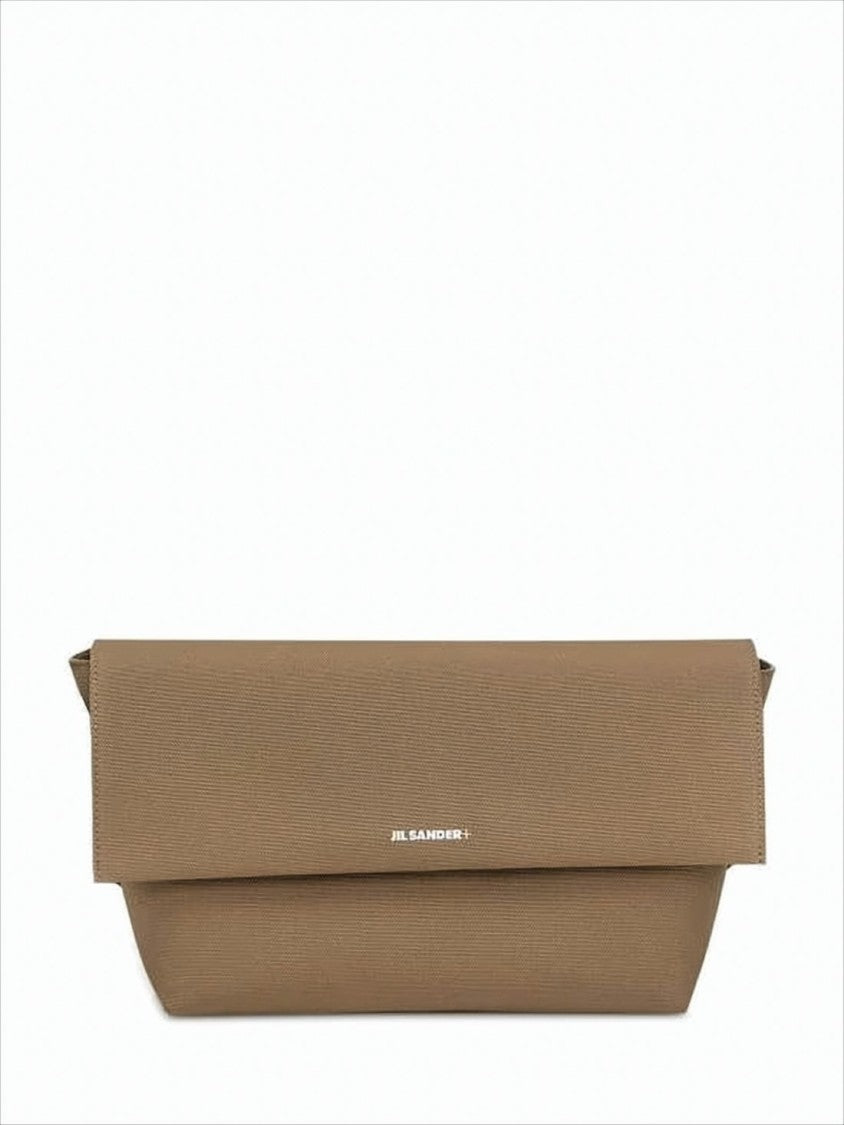 Structured Brown Crossbody Bag with Fold-Over Flap