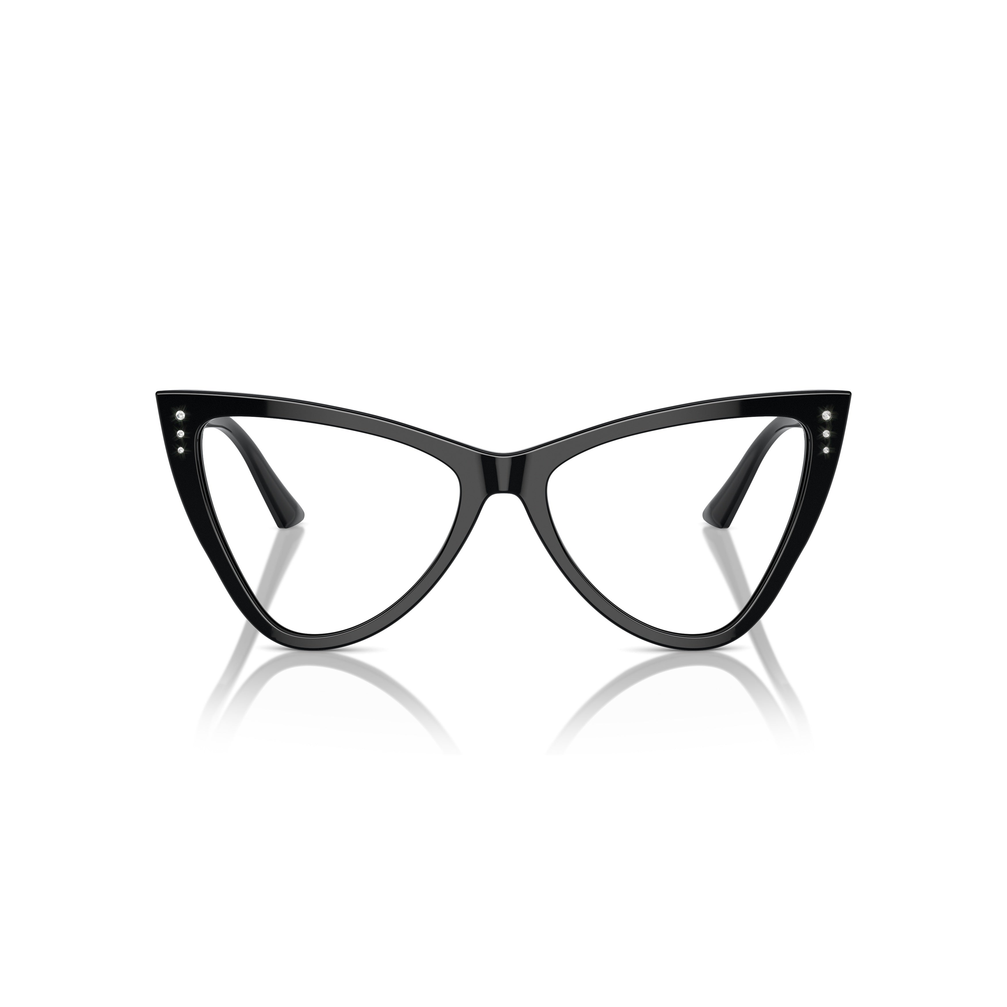 0jc3004b Glossy Black Cat-Eye Eyeglasses