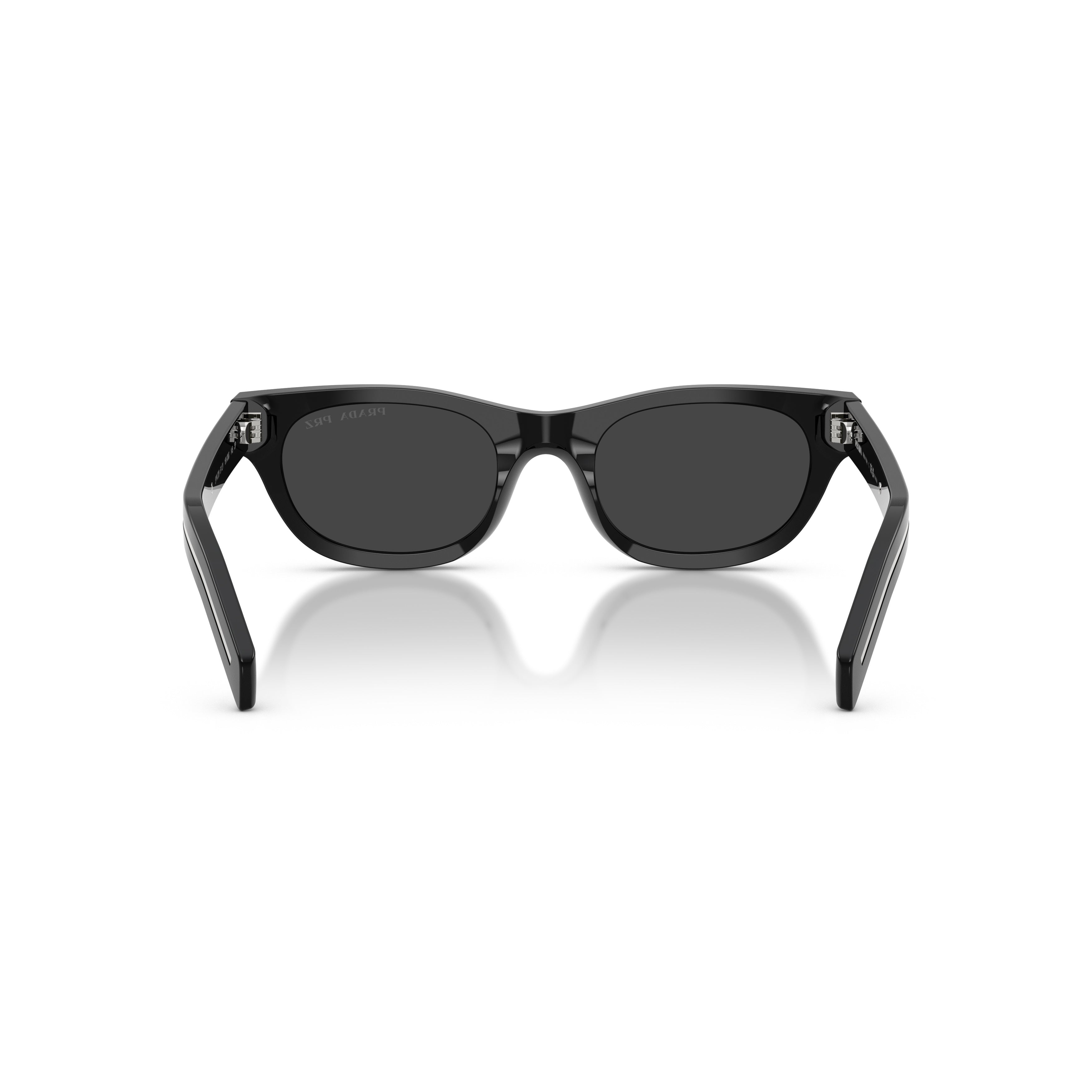 0pr C09s Rectangular Black Acetate Sunglasses