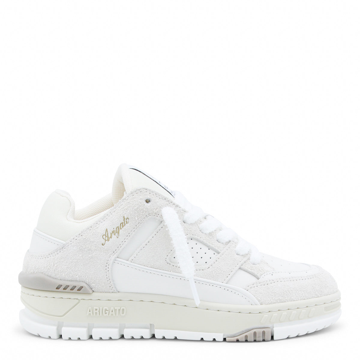 Low-Top White Sneakers with Design