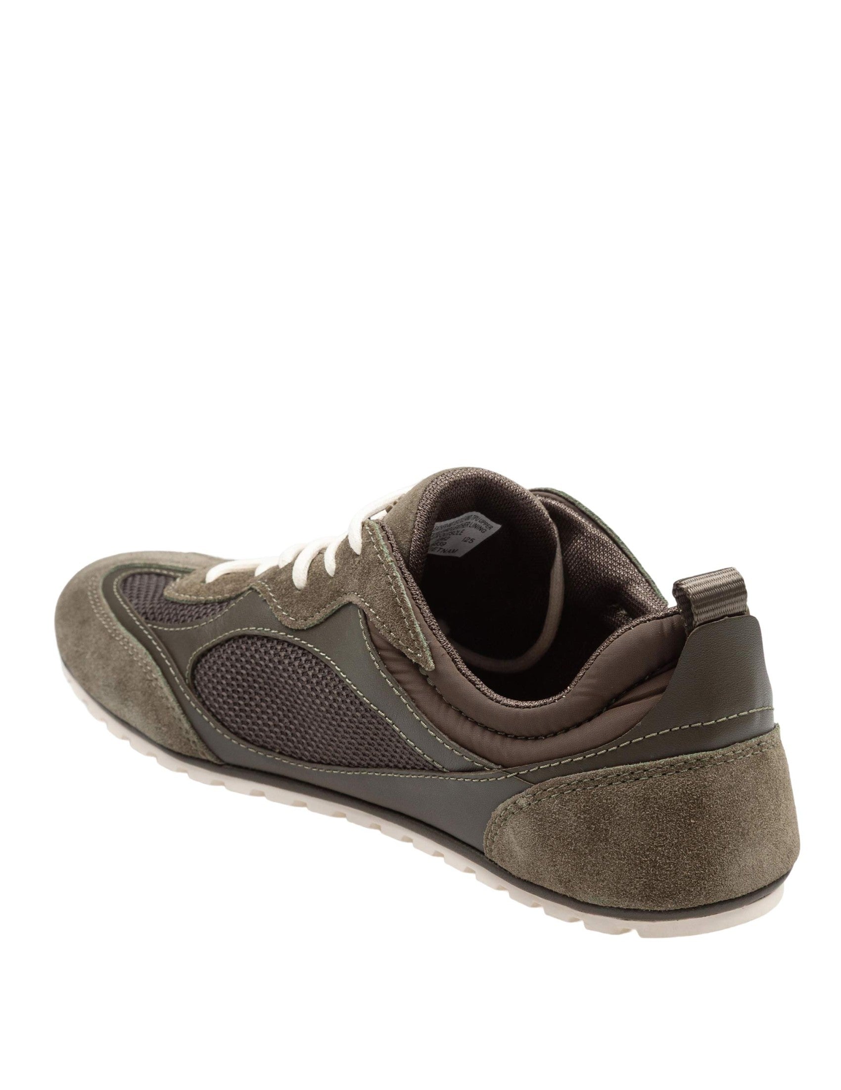 Field Sneakers In Olive Suede And Mesh