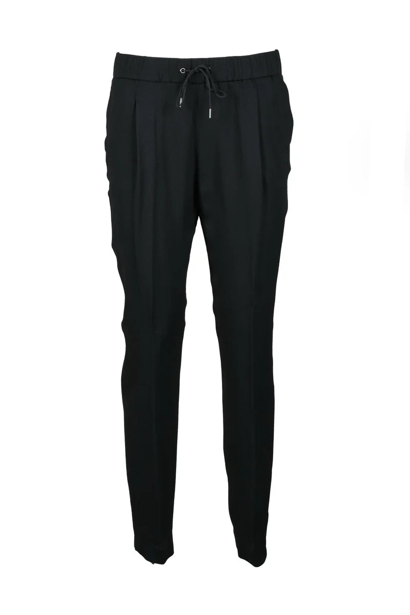 Silk Acetate Trousers - Black