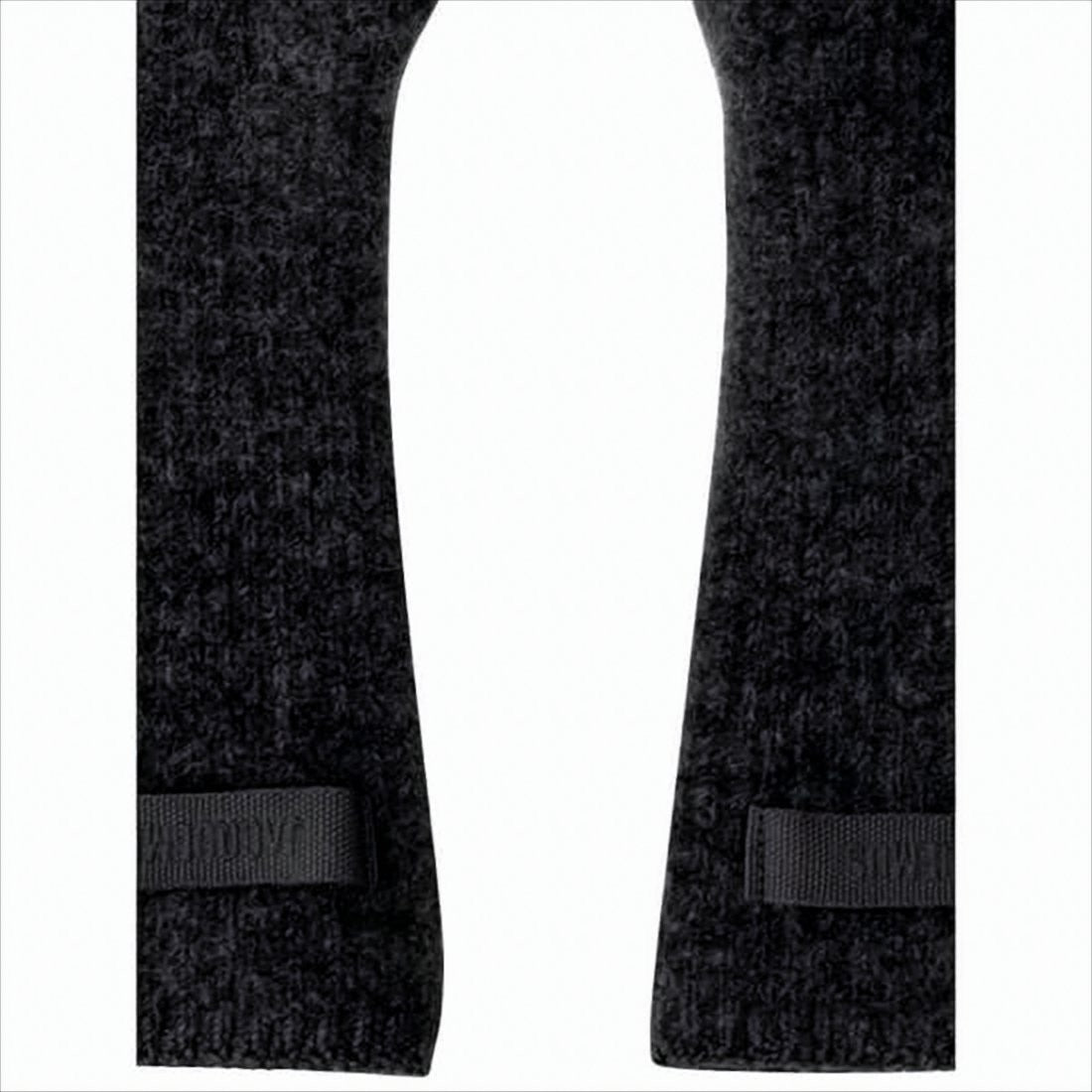 Textured Long Gloves with Subtle Logo Detail