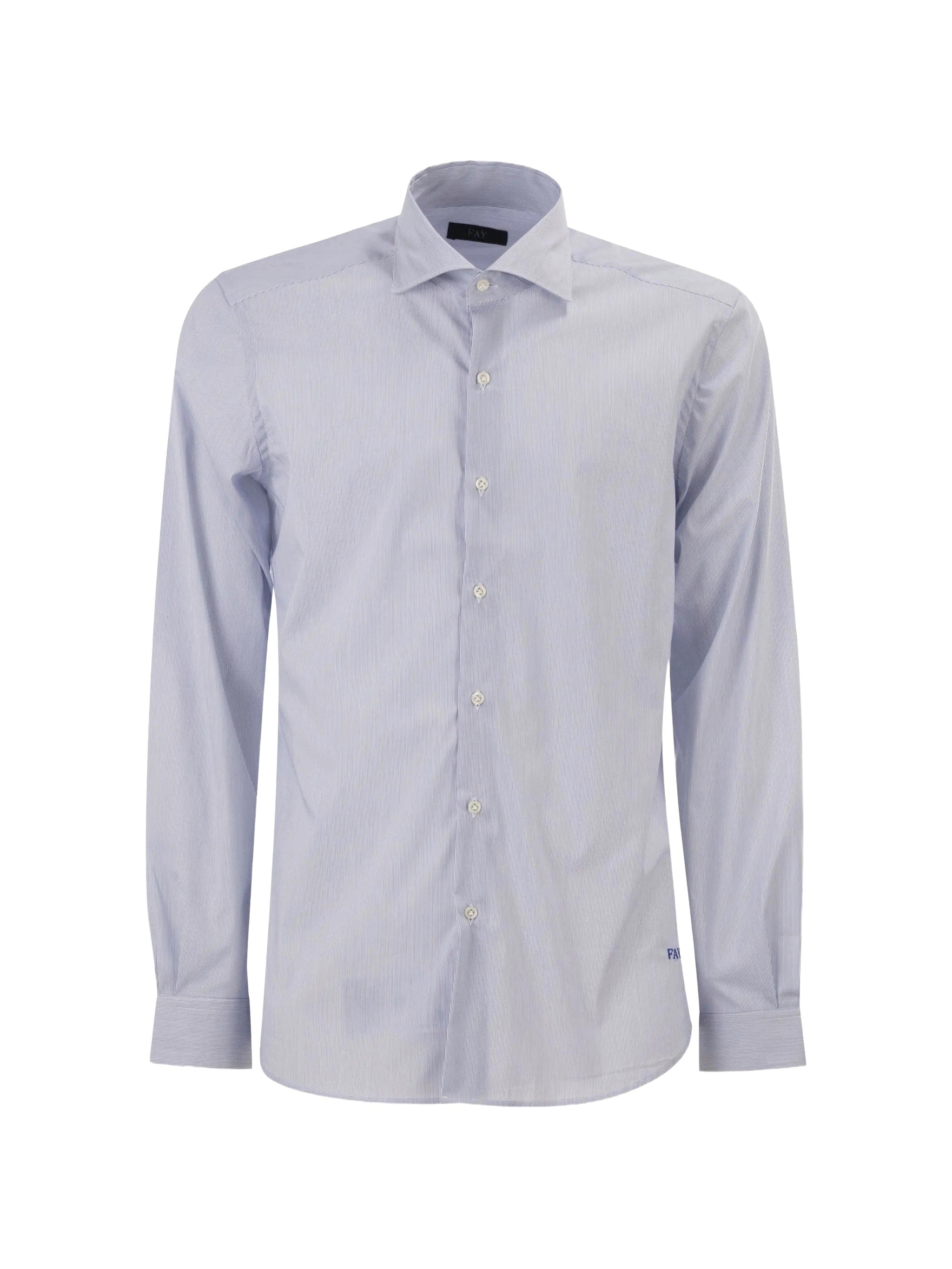 Deep Blue Stretch Cotton Shirt